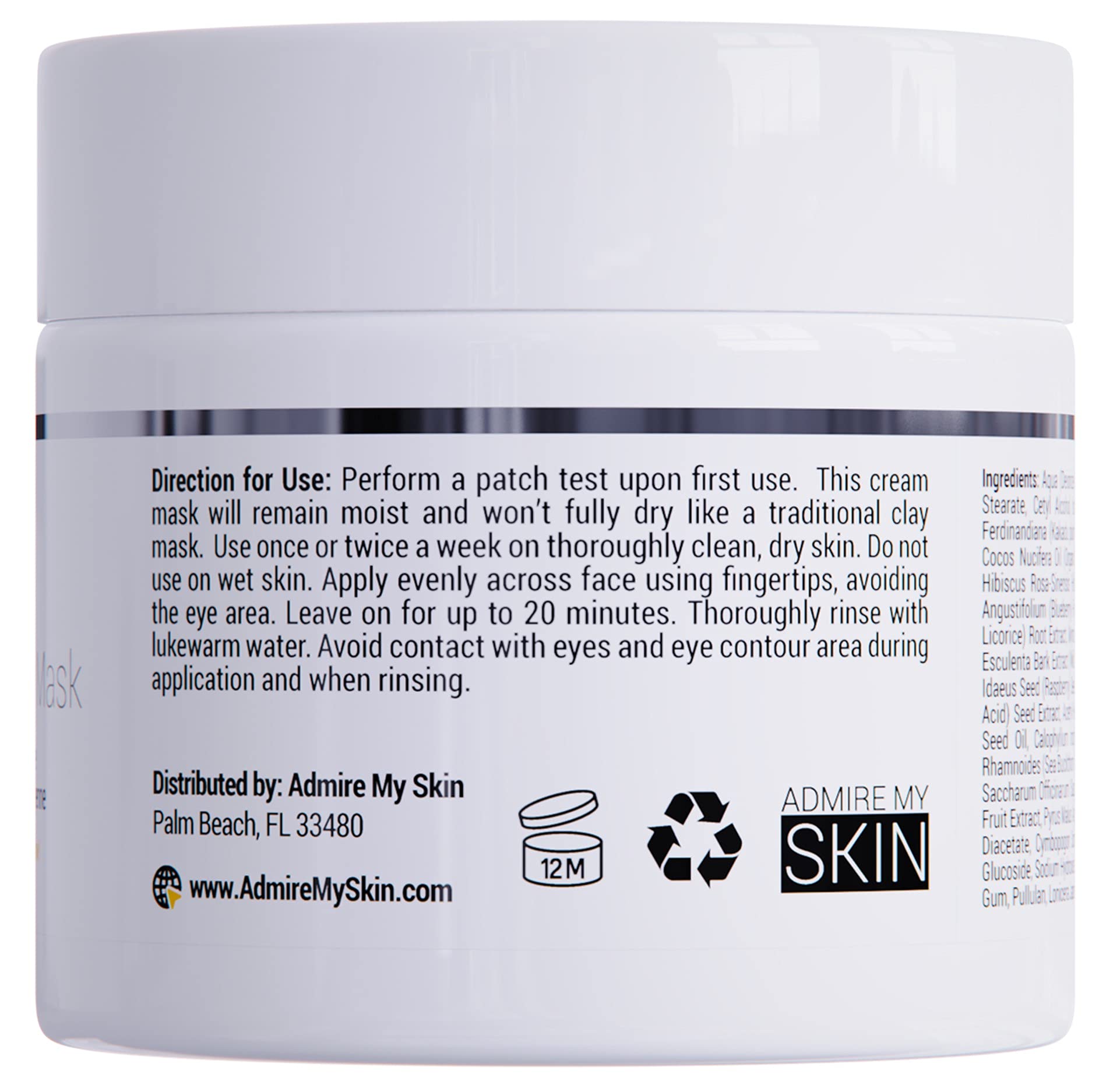 Foto 5 pulgar | Mascarilla Facial Admire My Skin, Iluminadora Con Vitamina C, 60 Ml, Con Escualano - Venta Internacional.