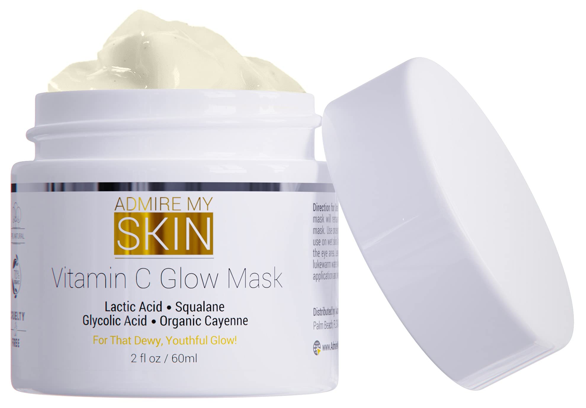 Foto 6 pulgar | Mascarilla Facial Admire My Skin, Iluminadora Con Vitamina C, 60 Ml, Con Escualano - Venta Internacional.