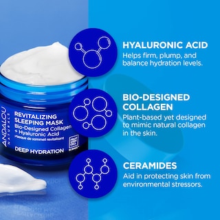 Foto 4 | Mascarilla Para Dormir Andalou Naturals Deep Hydration Revitalizante - Venta Internacional.