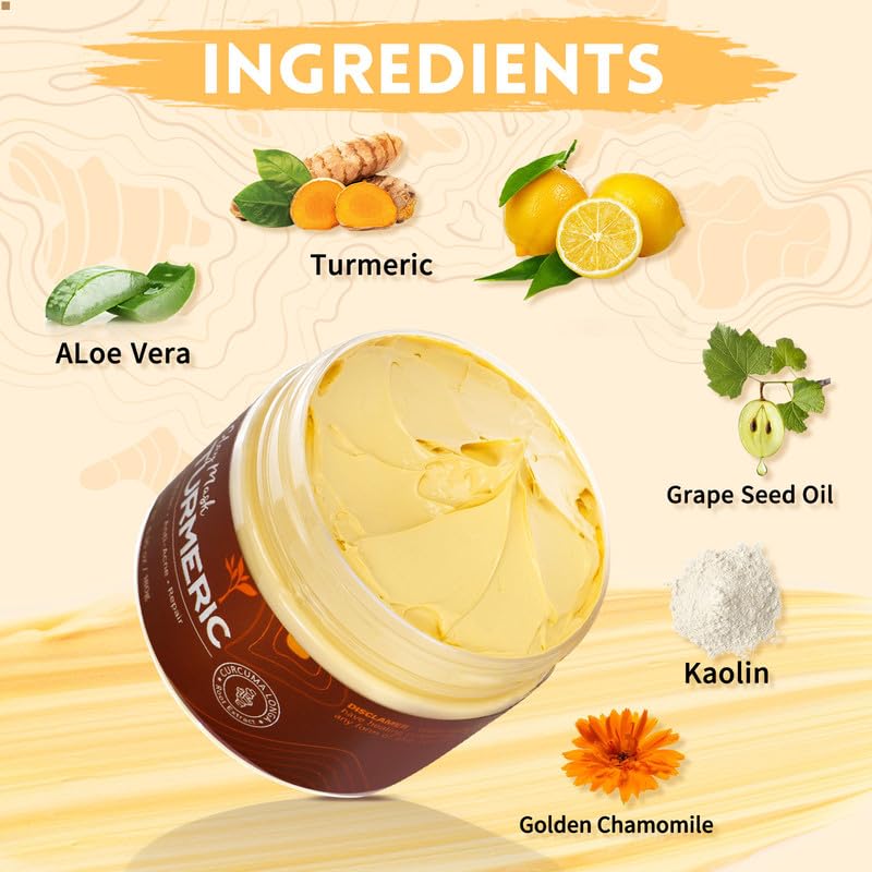Foto 3 pulgar | Máscara de Arcilla Anai Rui con Cúrcuma y Vitamina C para Acné y Poros 180 ml - Venta Internacional