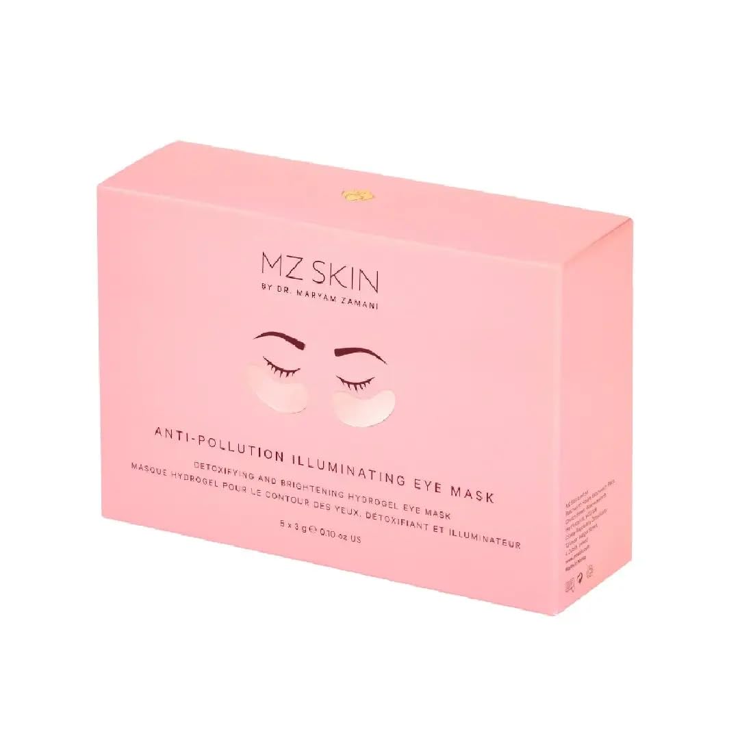 Máscaras De Ojos Mz Skin, Antipolución, Iluminadoras (paquete De 5) - Venta Internacional.
