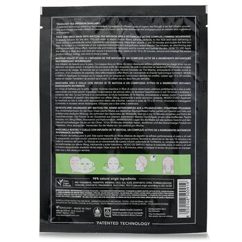 Foto 5 pulgar | Mascarilla Para Rostro Y Cuello Teaology Matcha Tea Superfood - Venta Internacional.