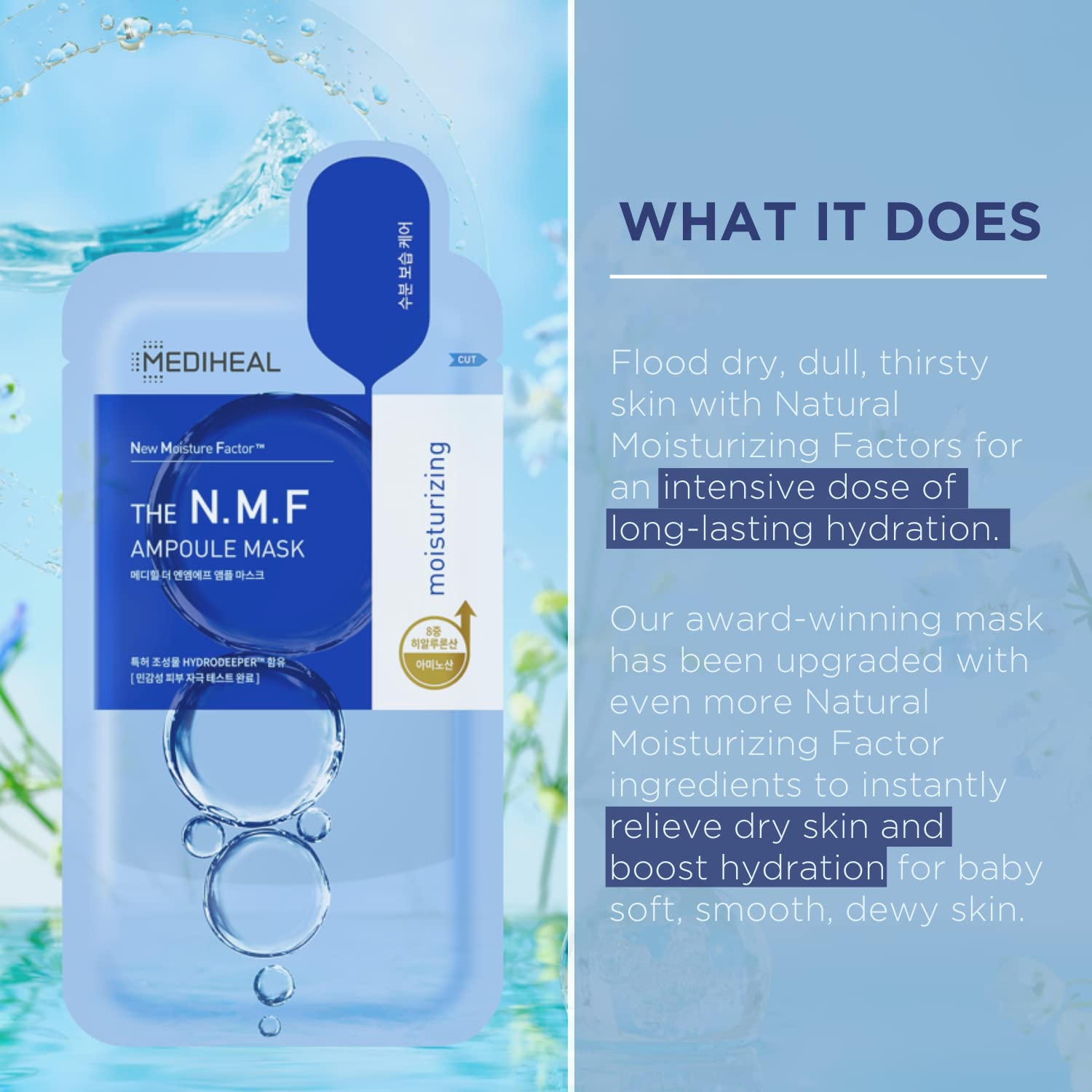 Foto 4 pulgar | Sheet Mask Mediheal Nmf Ampoule Face Mask 10 Hojas - Venta Internacional.