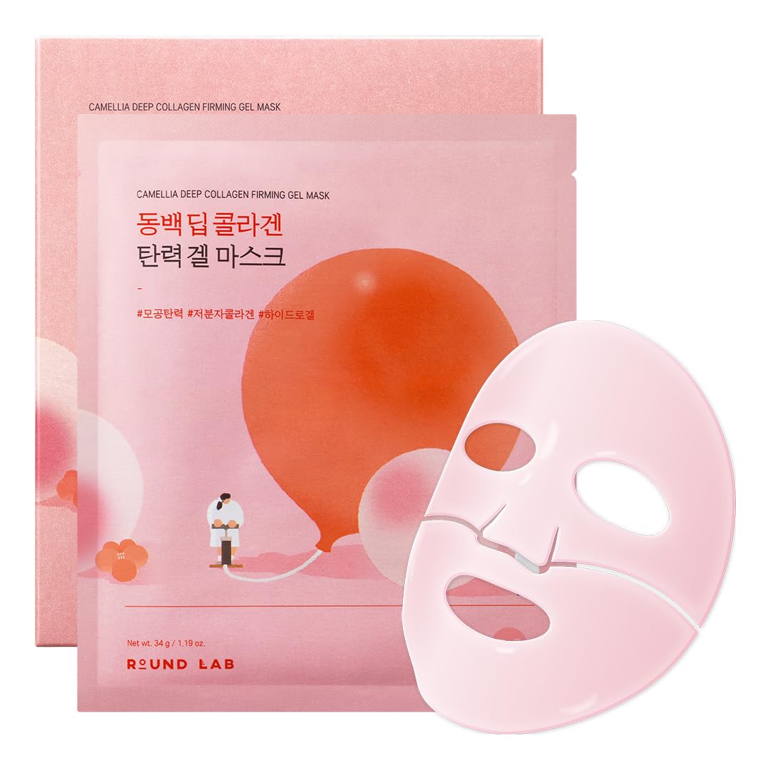 Foto 2 pulgar | Mascarilla De Hidrogel Round Lab Colágeno De Camelia 4 Unidades - Venta Internacional