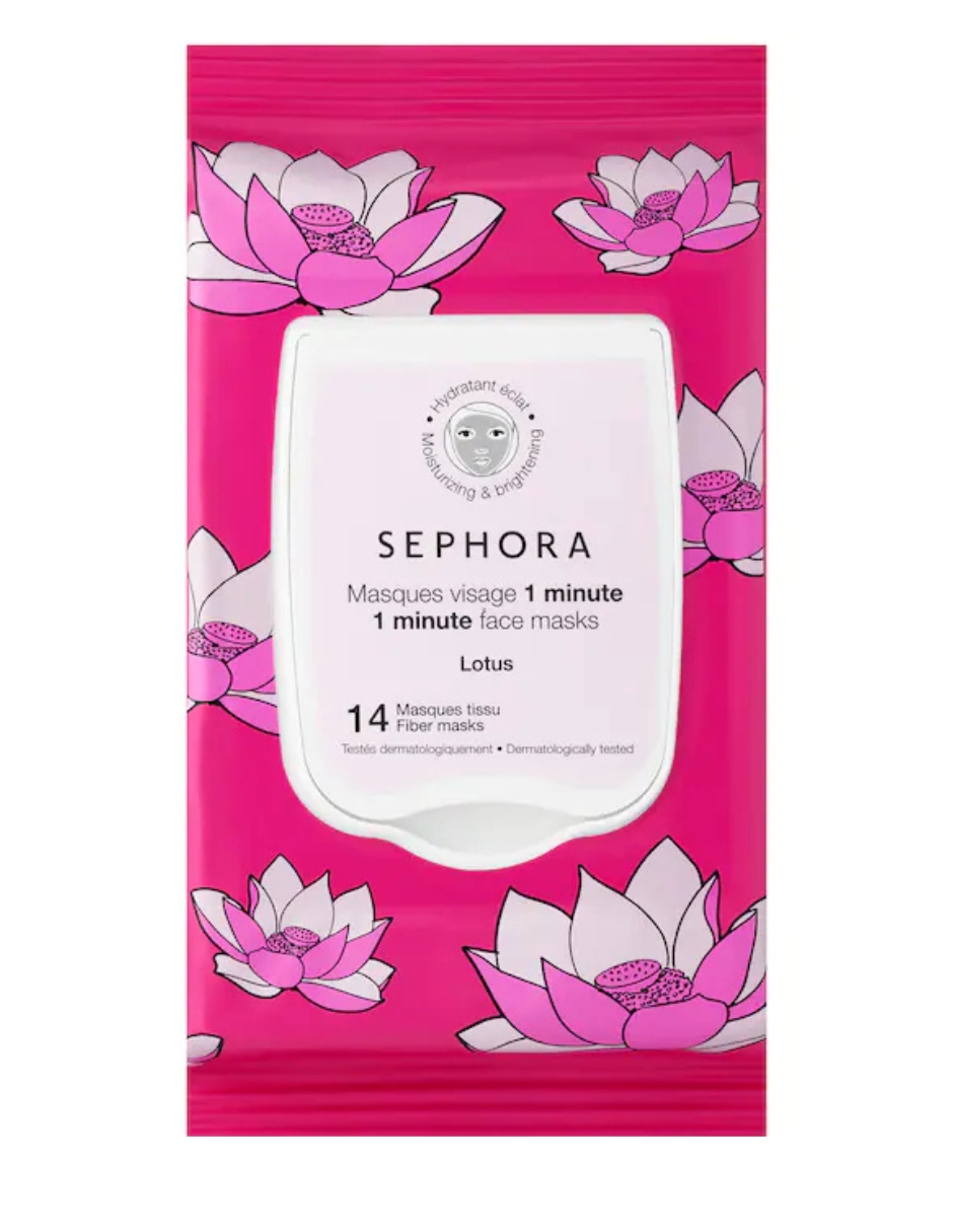Foto 1 | Mascarillas Faciales De 1 Minuto Colección Sephora De Flor De Loto