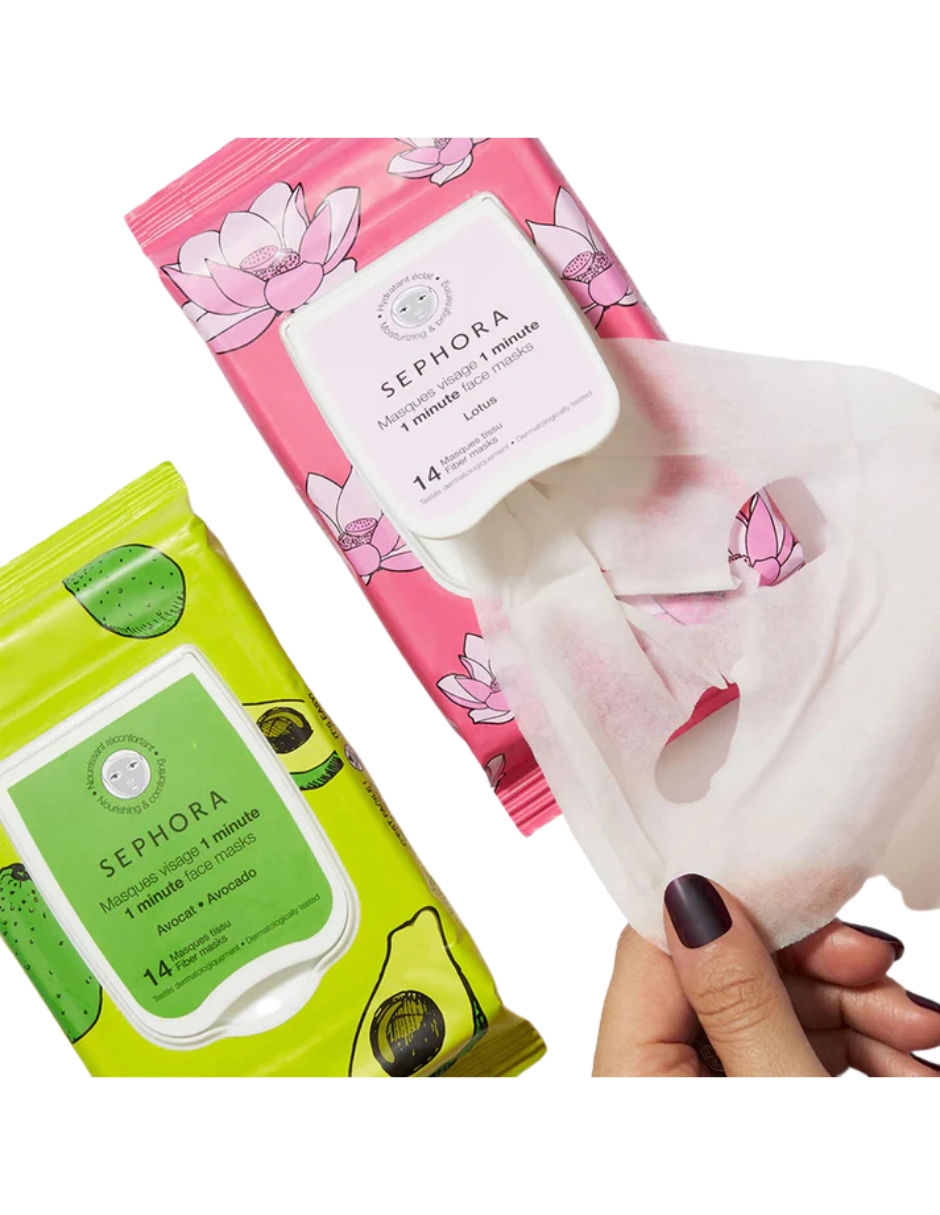 Foto 4 pulgar | Mascarillas Faciales De 1 Minuto Colección Sephora De Flor De Loto