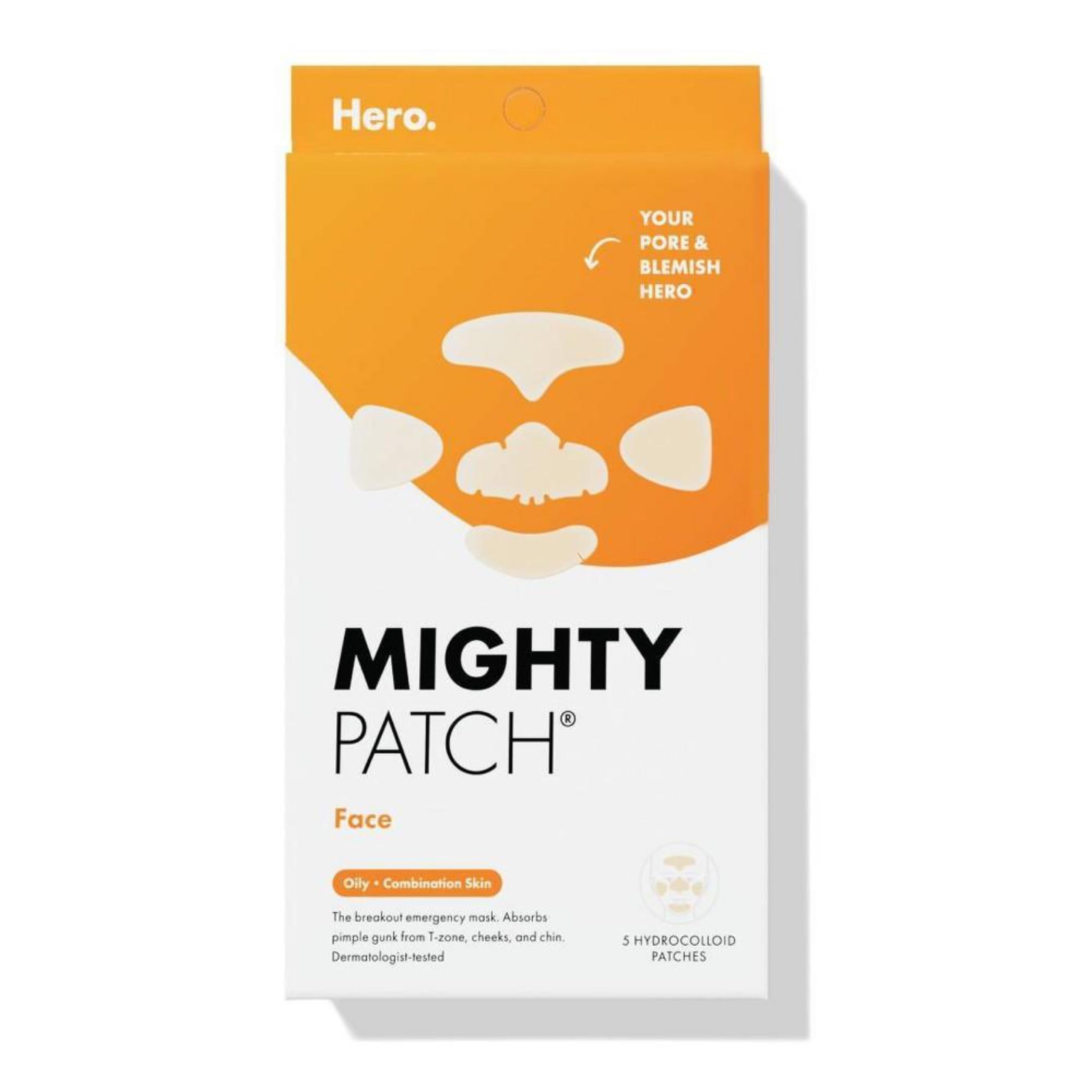 Parche Facial Hero Cosmetics Mighty Patch Xl Hydrocoloid - Venta Internacional