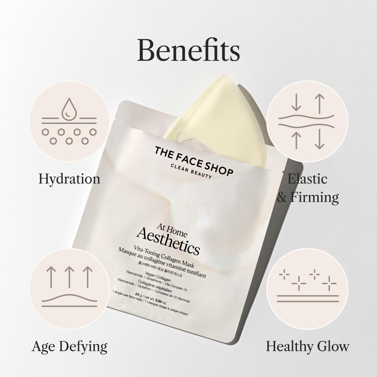 Foto 6 pulgar | Sheet Mask The Face Shop At Home Aesthetics Vita-toning - Venta Internacional.
