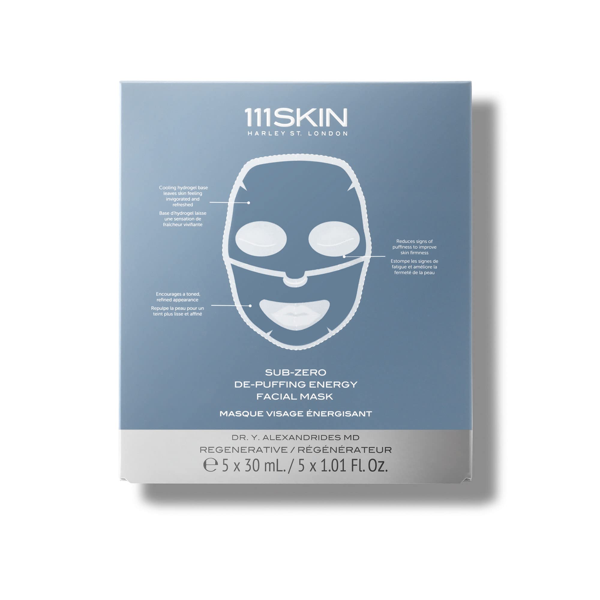 Foto 3 pulgar | Mascarilla Facial 111skin Sub-zero Depuffing Energy 5 Piezas- Venta Internacional