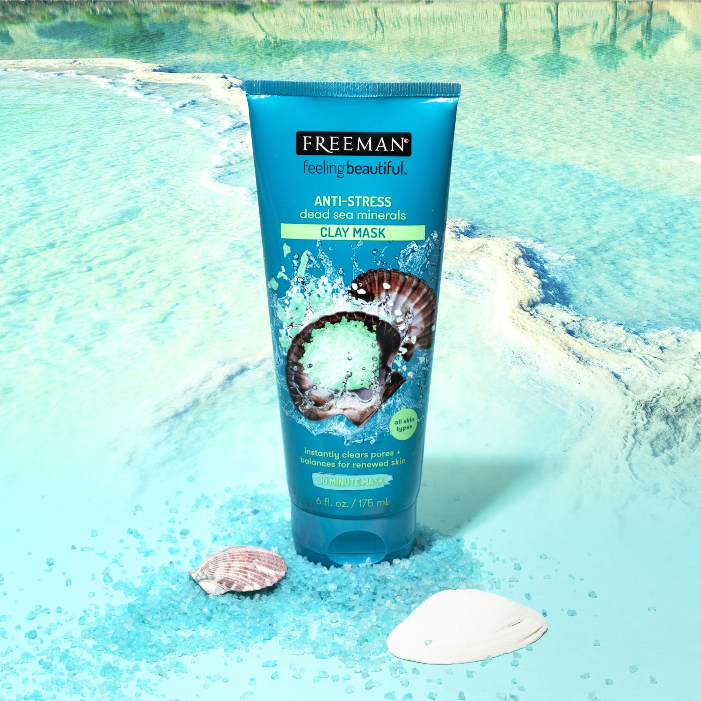 Foto 7 pulgar | Mascarilla De Arcilla Freeman Antiestrés Mineral Del Mar Muerto 175 Ml - Venta Internacional.