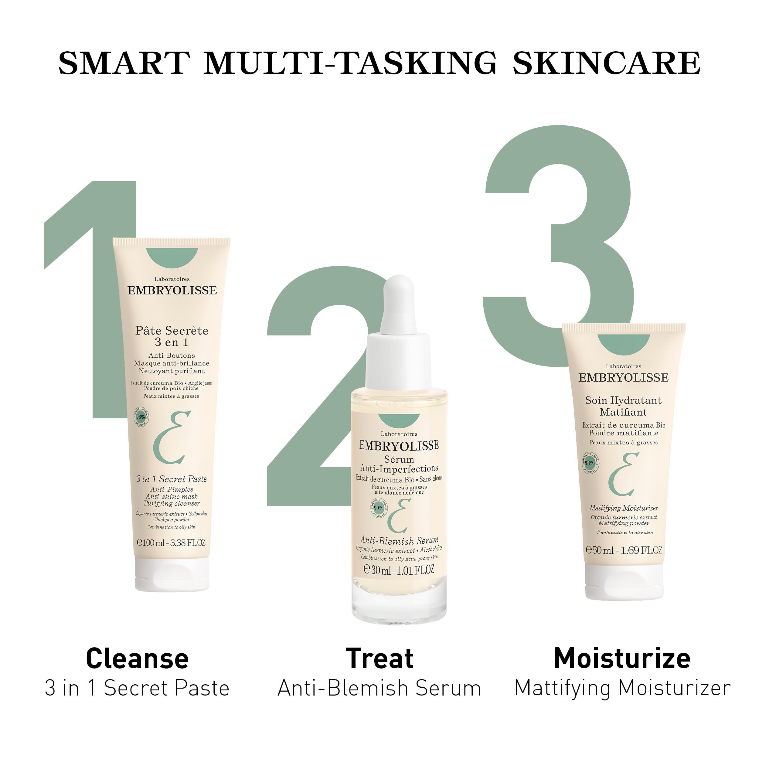 Foto 7 pulgar | Mascarilla De Arcilla Embryolisse 3 En 1 Contra Las Espinillas Y El Acné, 100 Ml - Venta Internacional.