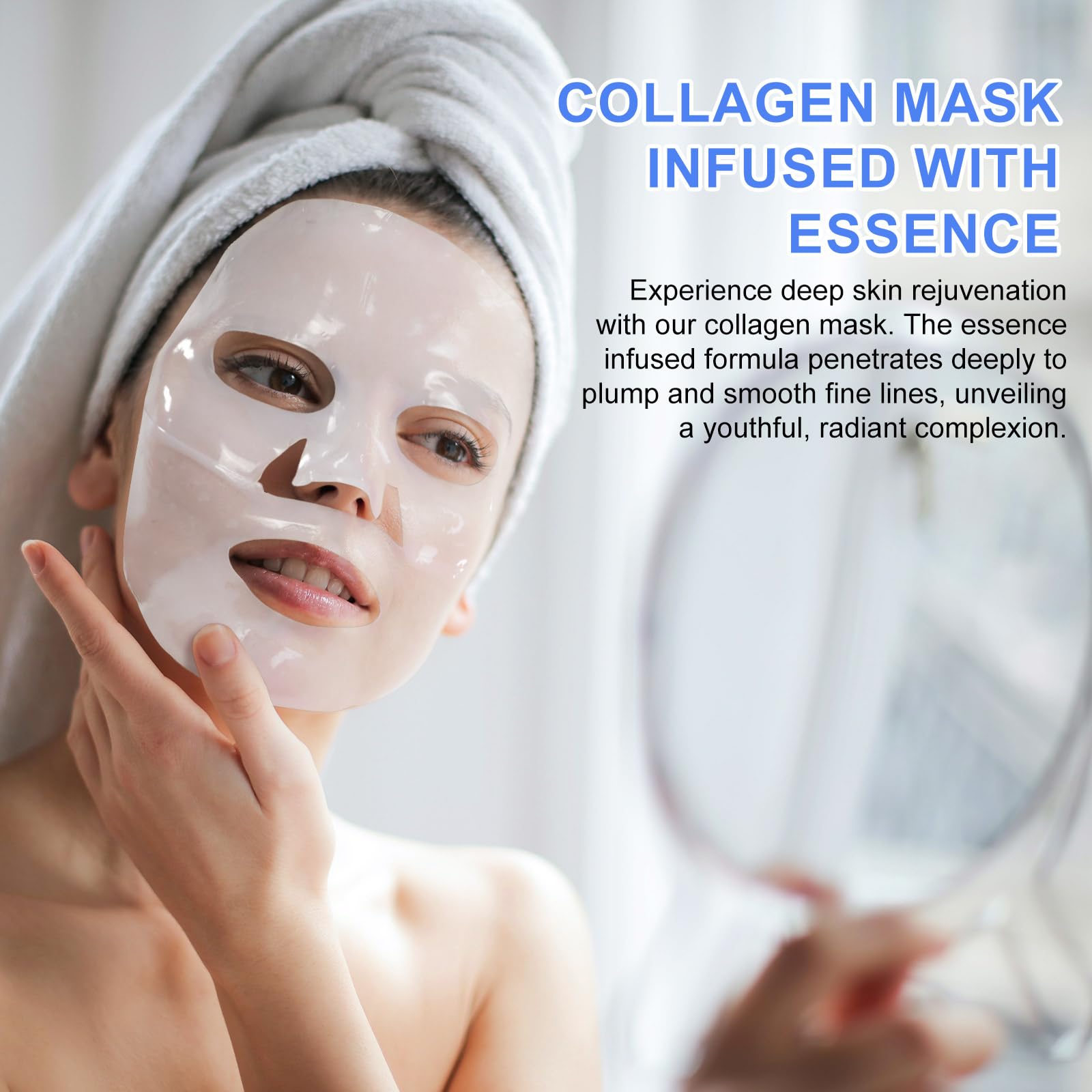 Foto 8 pulgar | Mascarilla Facial De Colágeno, Hidratación Profunda, Antiarrugas, 6 Unidades - Venta Internacional.
