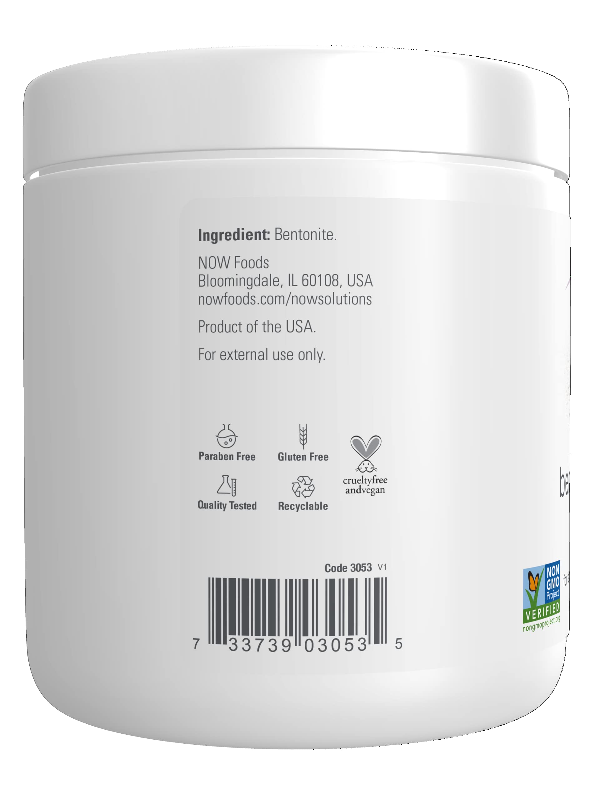 Foto 4 pulgar | Bentonita Clay Powder Now Solutions Para Rostro Y Cuerpo, 325 Ml - Venta Internacional.