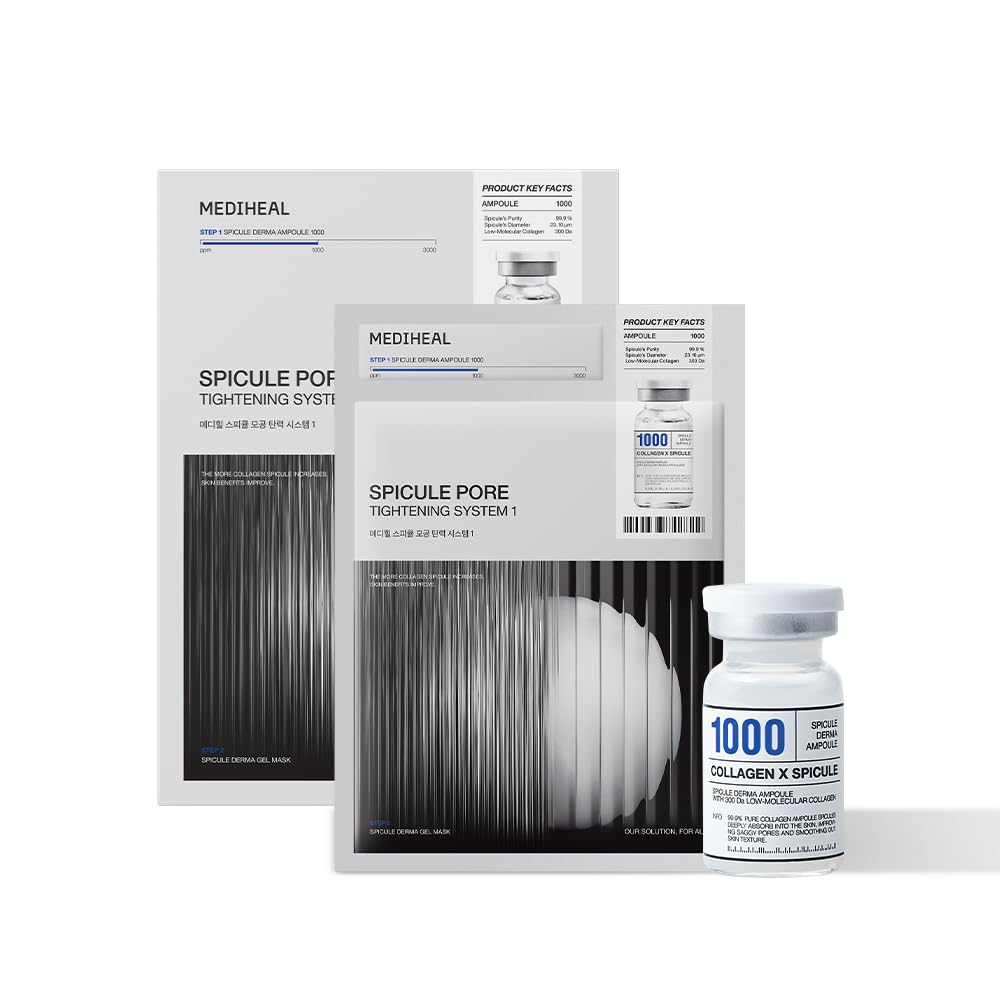 Sistema De Cuidado De Poros Con Espículas De Colágeno Mediheal De Skincare, Juego De 4 Piezas - Venta Internacional.