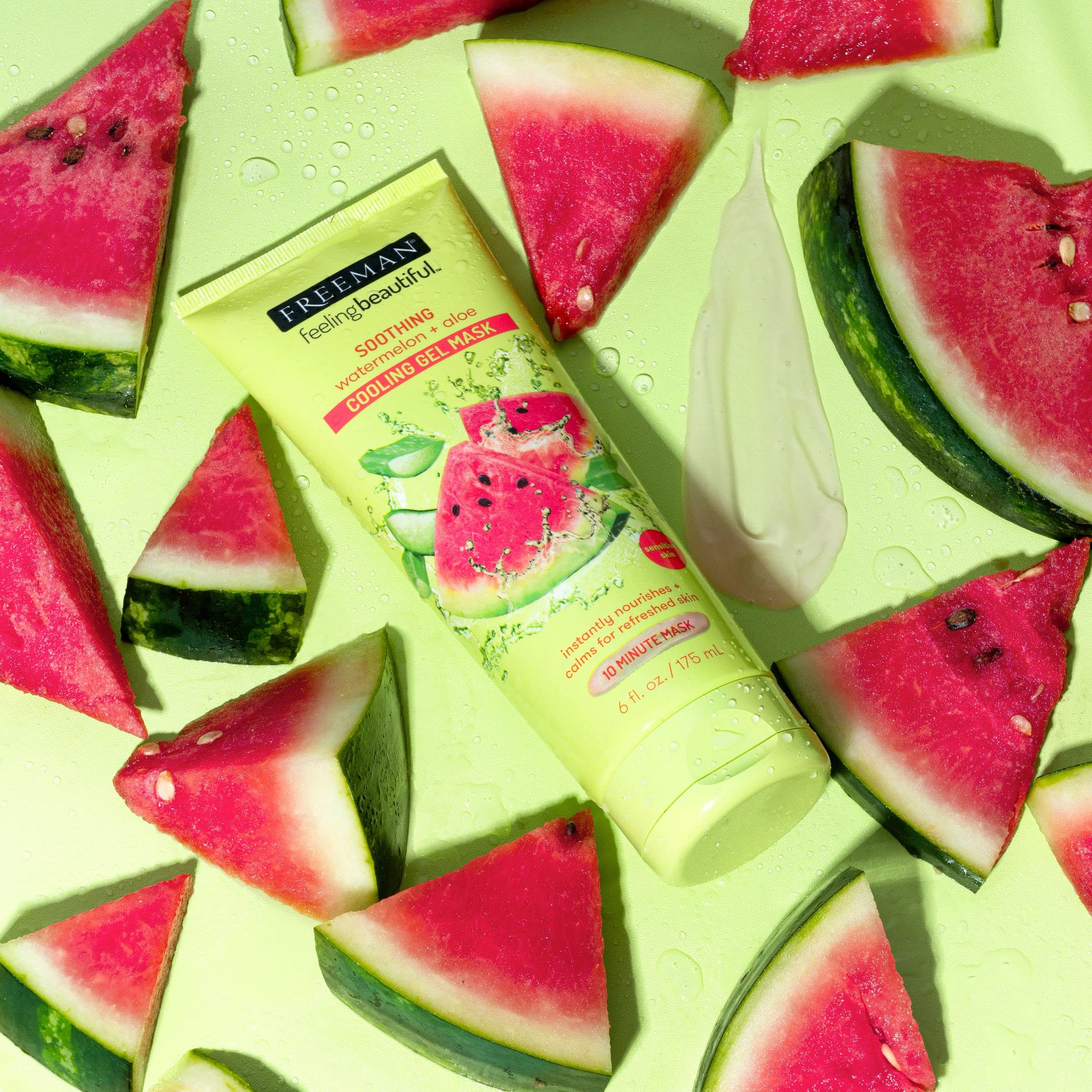 Foto 6 pulgar | Mascarilla Facial Freeman, Gel Calmante De Sandía Y Aloe, 180 Ml - Venta Internacional.