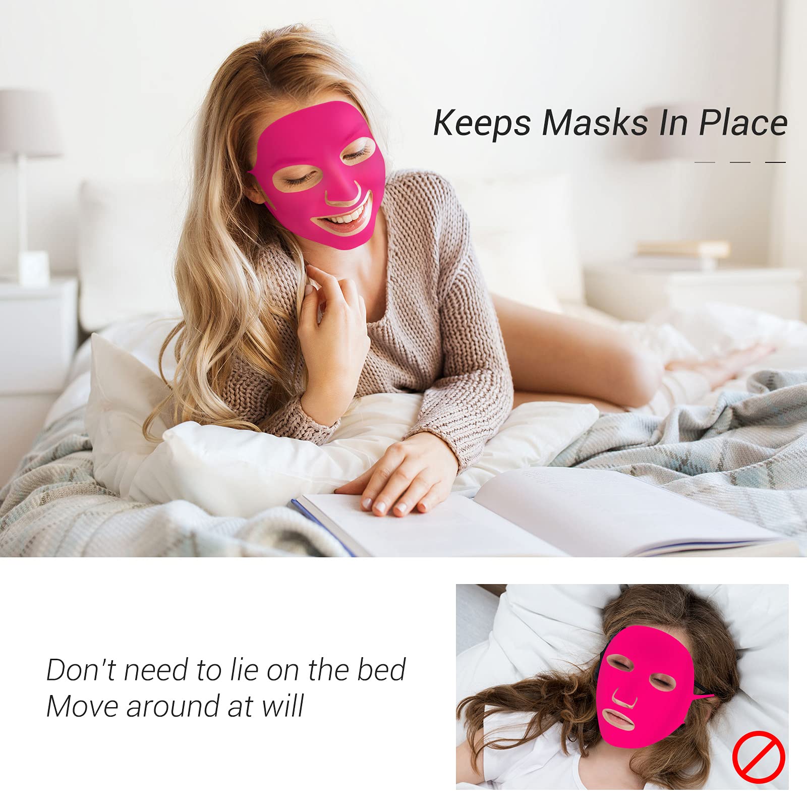 Foto 4 pulgar | Máscaras Faciales De Silicona Reutilizables Maitys, 5 Unidades, Para Mujer - Venta Internacional.