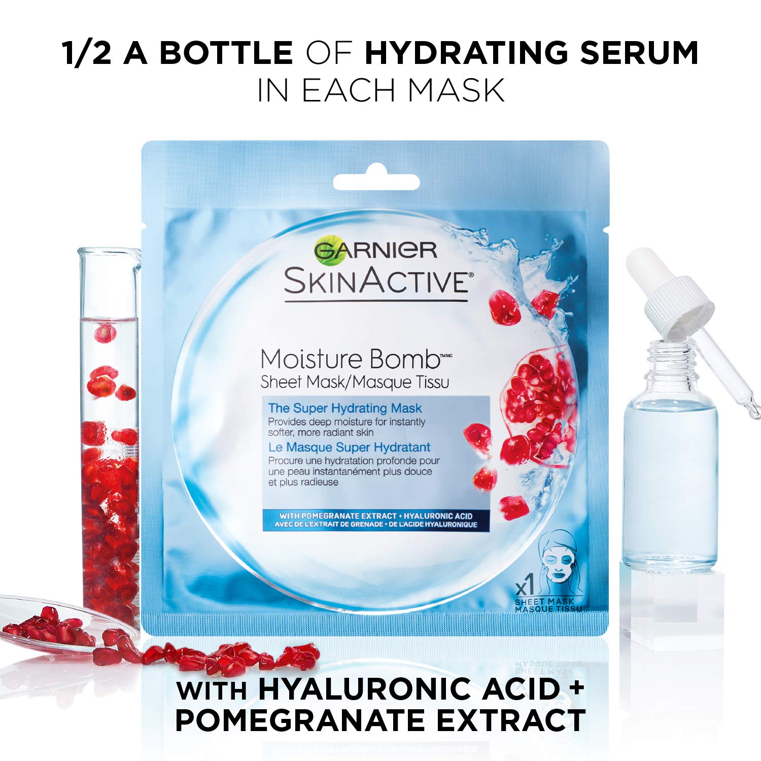 Foto 3 pulgar | Máscara De Sábana Garnier Skinactive Super Hydrating, Paquete De 6 - Venta Internacional.