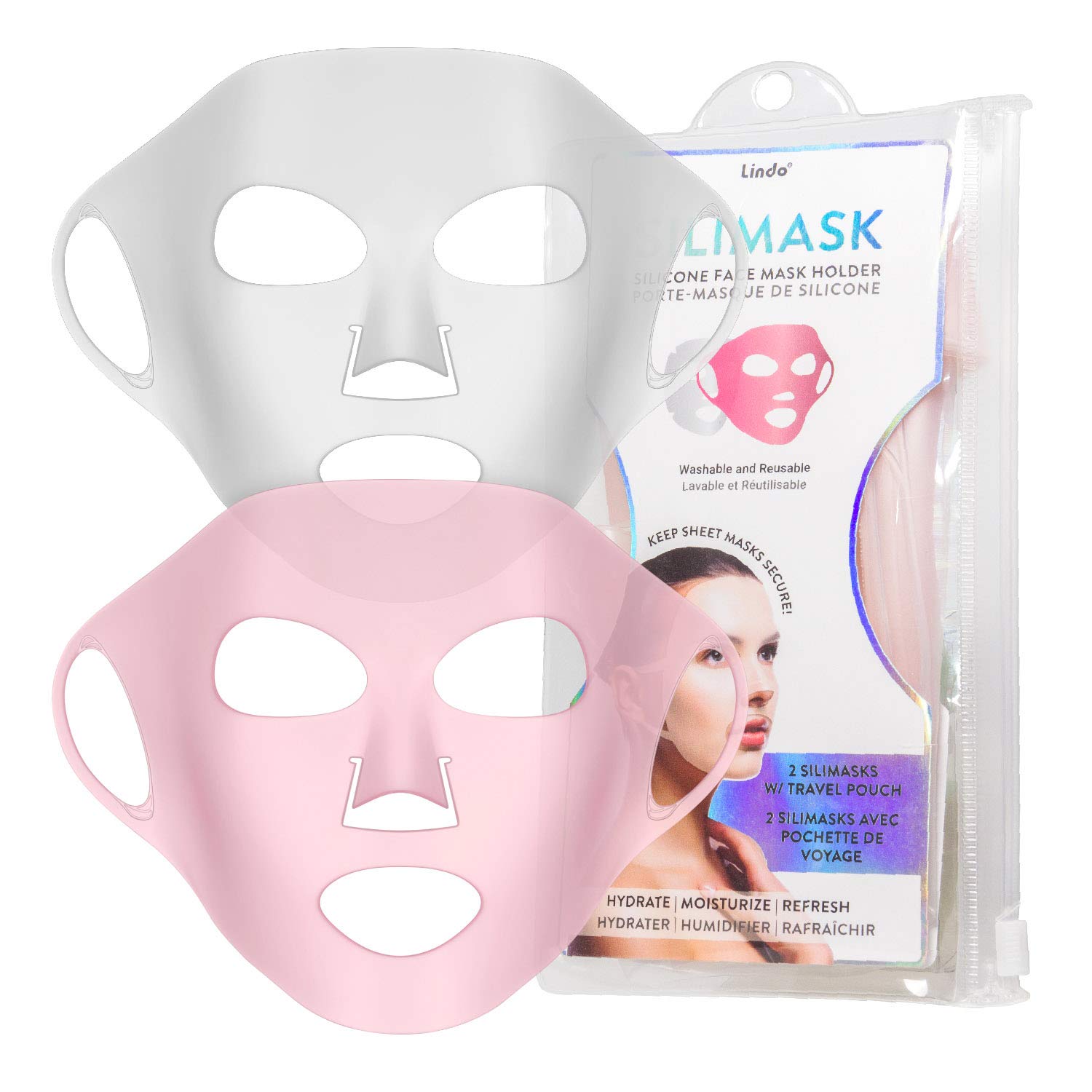 Foto 2 pulgar | Soporte De Silicona Para Mascarillas Lindo Silimask Antiarrugas, Paquete De 2 - Venta Internacional.