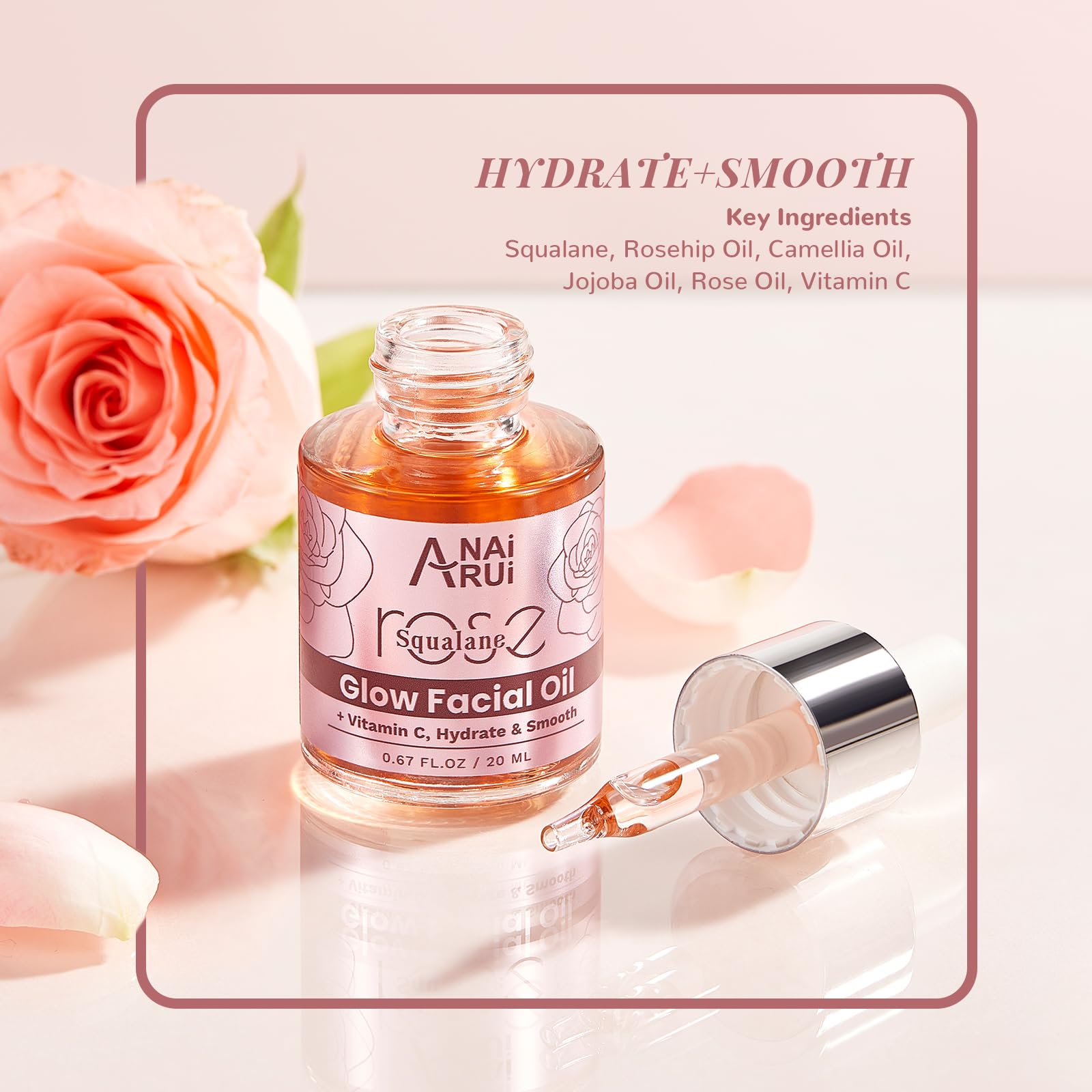 Foto 7 pulgar | Set De Regalo Para El Cuidado De La Piel Anairui Rose Con Limpiador Facial E Hidratante - Venta Internacional.