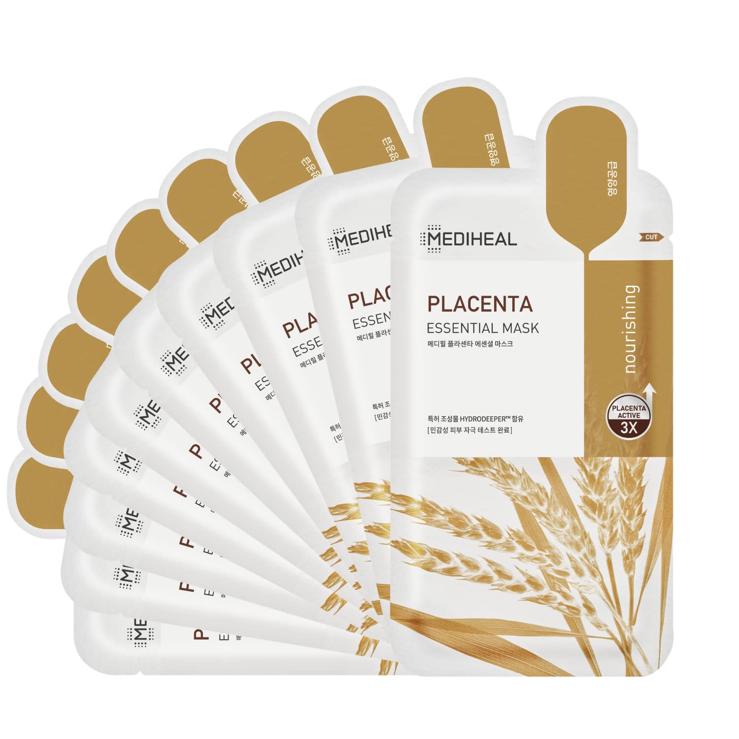 Mascarilla Mediheal Placenta Essential Antiedad, 10 Hojas - Venta Internacional.