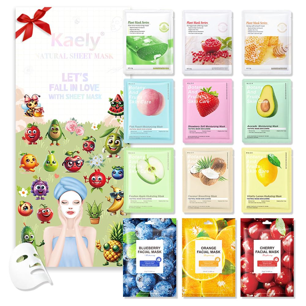 Foto 2 pulgar | Mascarillas Faciales, Kit De Cuidado De La Piel Evpct Kaely, Paquete De 12 Para Niños - Venta Internacional.