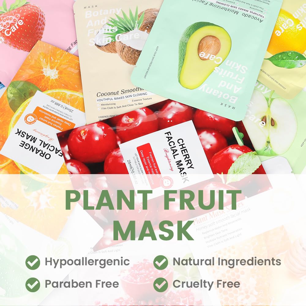 Foto 5 | Mascarillas Faciales, Kit De Cuidado De La Piel Evpct Kaely, Paquete De 12 Para Niños - Venta Internacional.