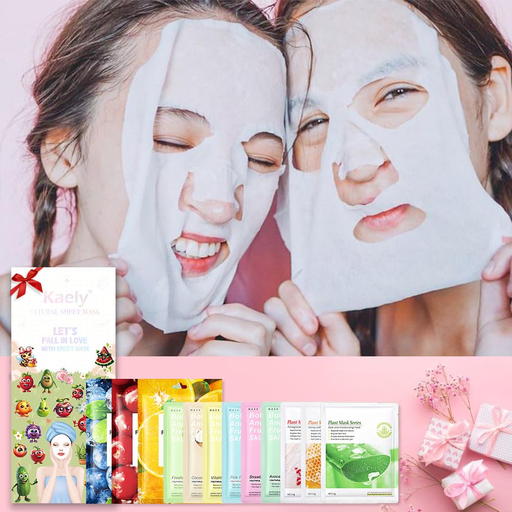 Foto 6 | Mascarillas Faciales, Kit De Cuidado De La Piel Evpct Kaely, Paquete De 12 Para Niños - Venta Internacional.