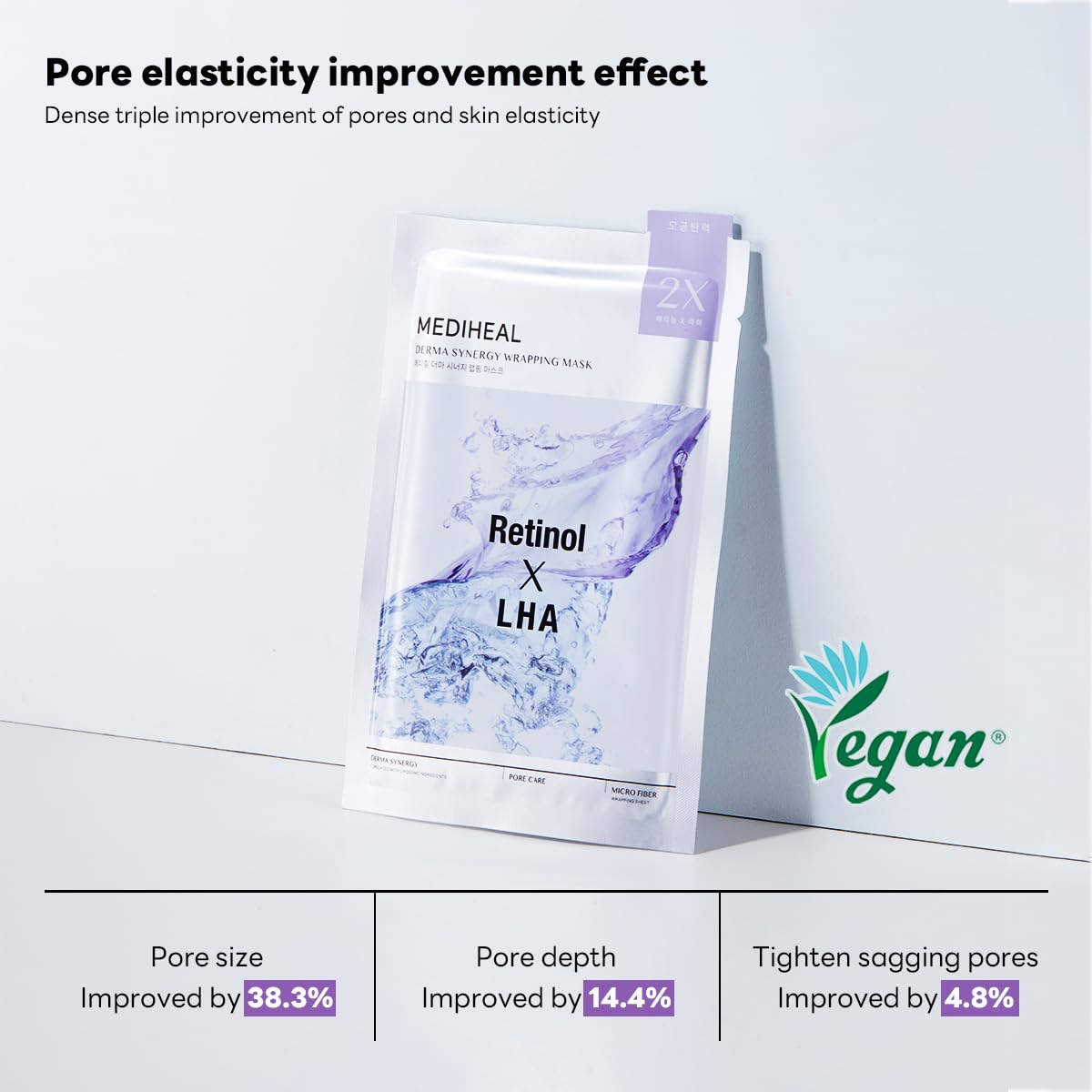 Foto 6 pulgar | Máscara Mediheal Derma Synergy Que Envuelve La Elasticidad De Los Poros, 10 Paquetes - Venta Internacional.