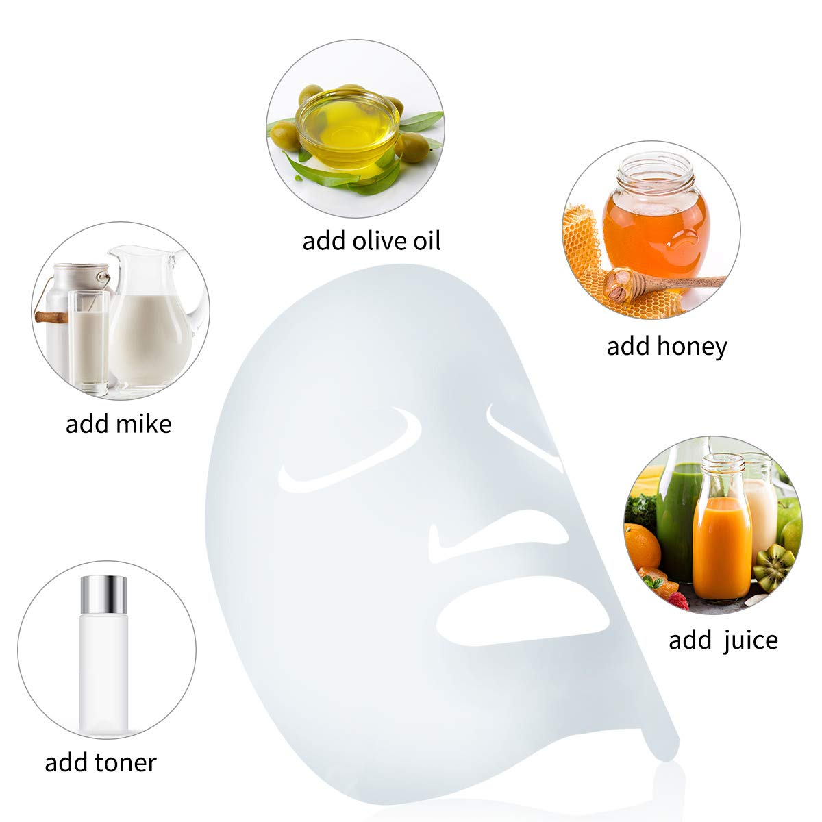 Foto 6 pulgar | Mascarilla Facial Comprimida Pormasbenzer Diy 300 Piezas Con Cuenco - Venta Internacional.