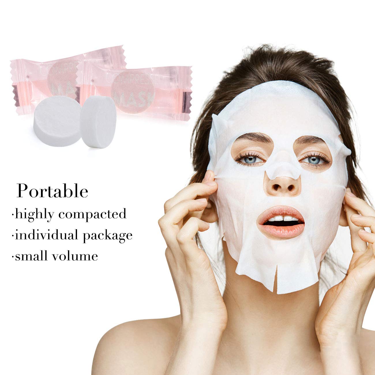 Foto 8 pulgar | Mascarilla Facial Comprimida Pormasbenzer Diy 300 Piezas Con Cuenco - Venta Internacional.