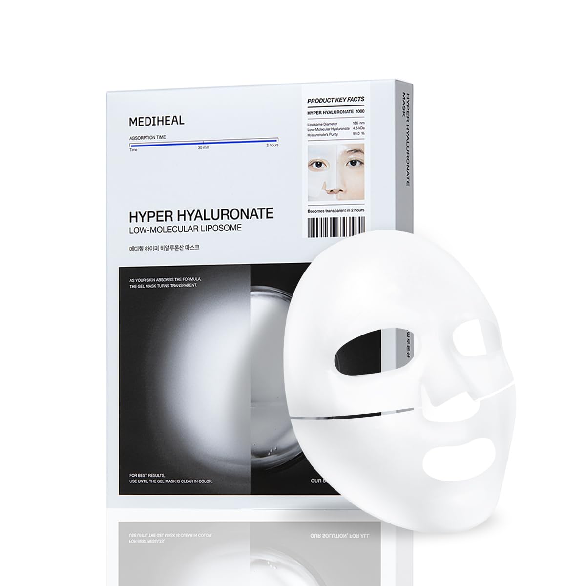 Foto 2 pulgar | Mascarilla De Gel Mediheal Hyper Hyperhyaluronate Deep Hyperhydration 10 Unidades - Venta Internacional.