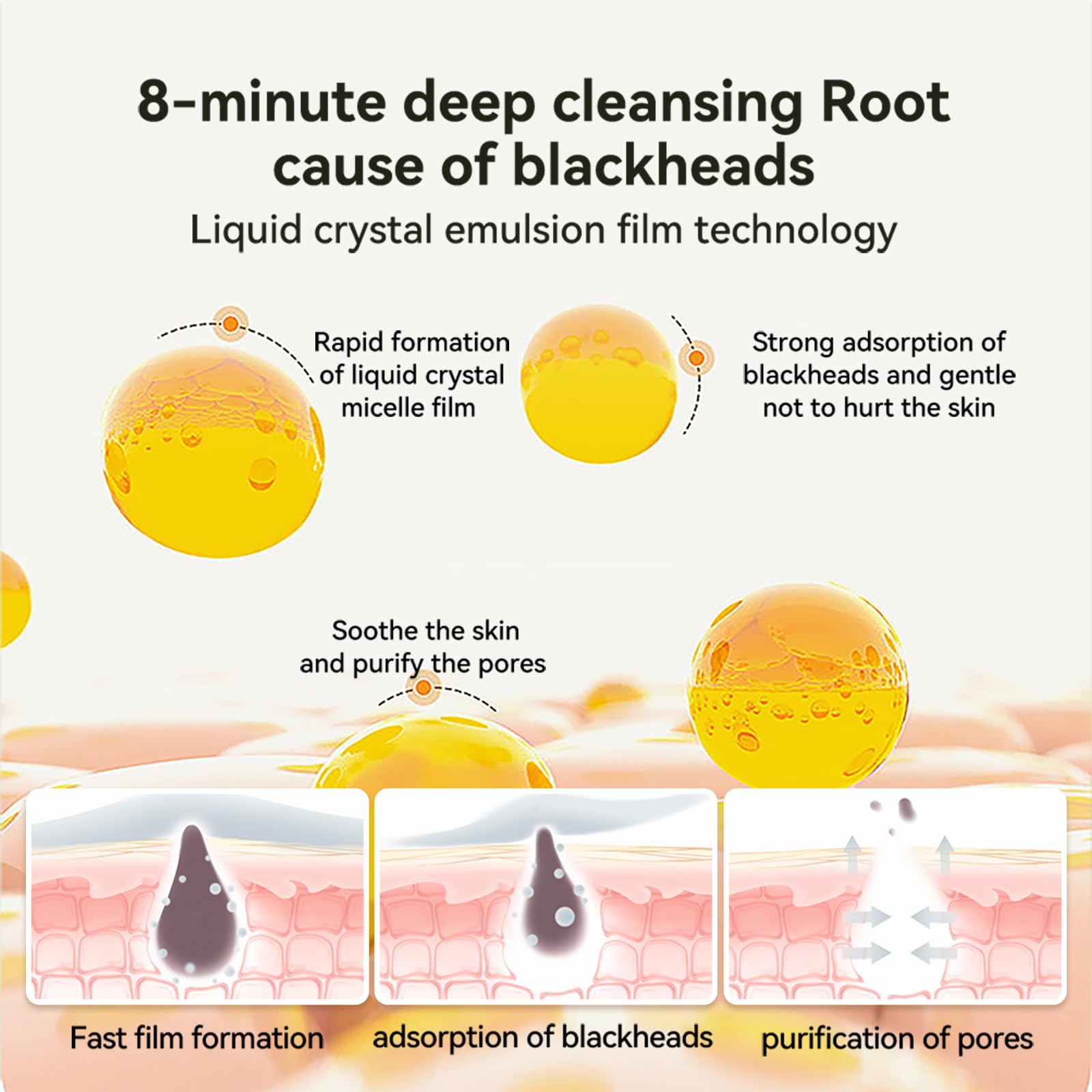 Foto 5 pulgar | Mascarilla Removedora De Puntos Negros Lanbena Charcoal Peel-off 30 Ml - Venta Internacional.