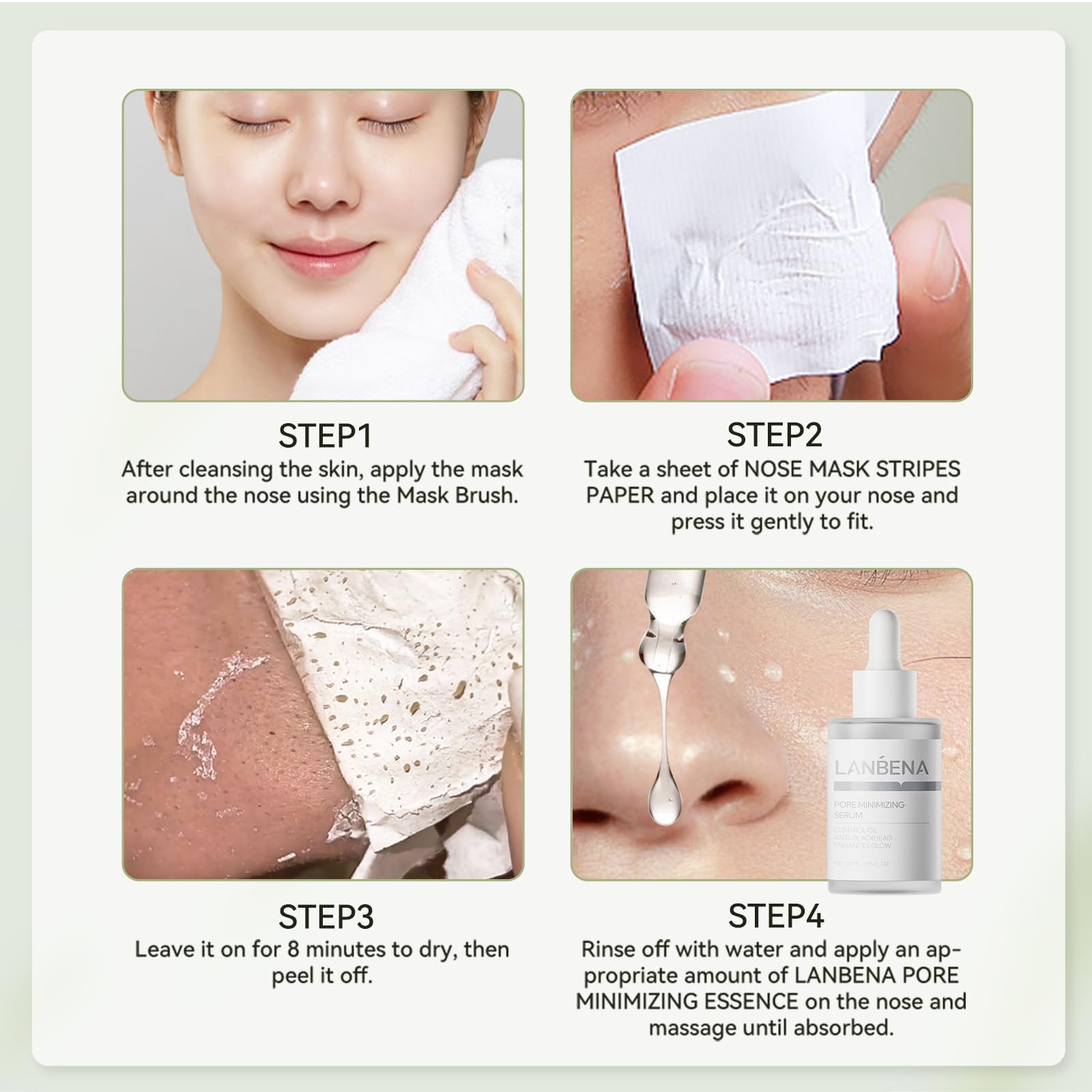 Foto 8 pulgar | Mascarilla Removedora De Puntos Negros Lanbena Charcoal Peel-off 30 Ml - Venta Internacional.