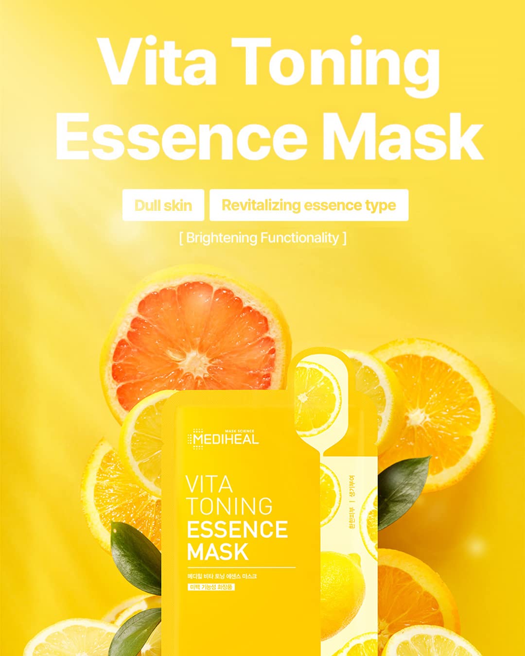 Foto 3 pulgar | Mascarilla Facial Mediheal Vita Tonificante Essence Para Piel Opaca - Venta Internacional.