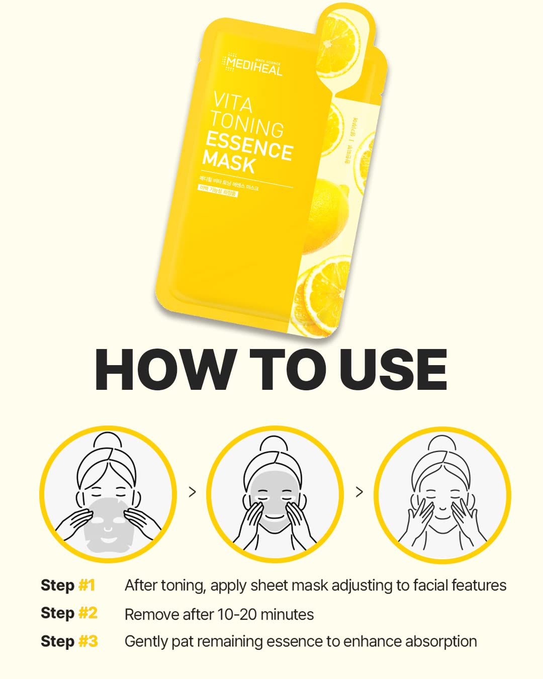 Foto 7 pulgar | Mascarilla Facial Mediheal Vita Tonificante Essence Para Piel Opaca - Venta Internacional.