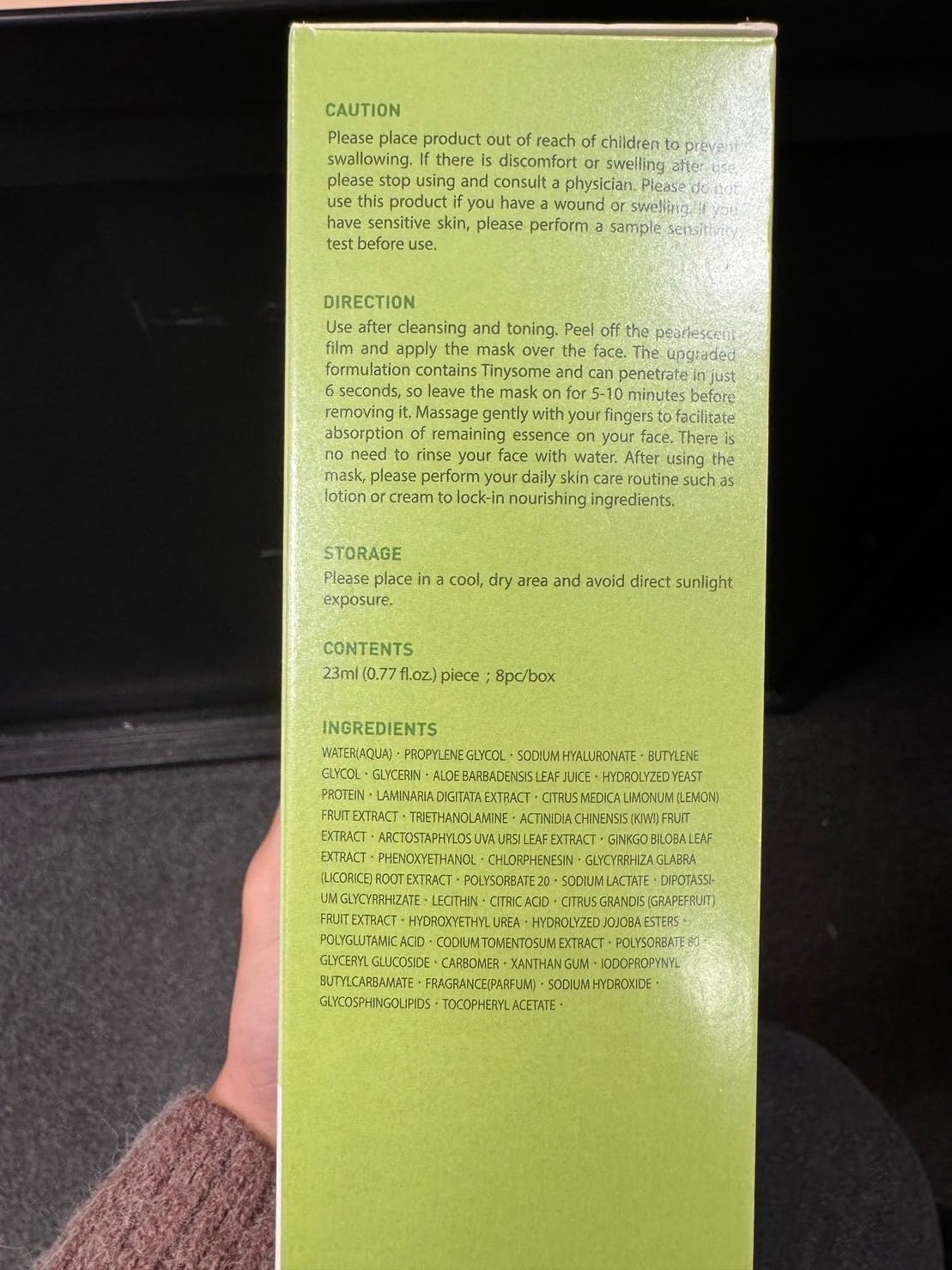 Foto 7 | Mascarilla Facial My Beauty Diary Con Aloe Vera, 8 Hojas Relajantes - Venta Internacional.