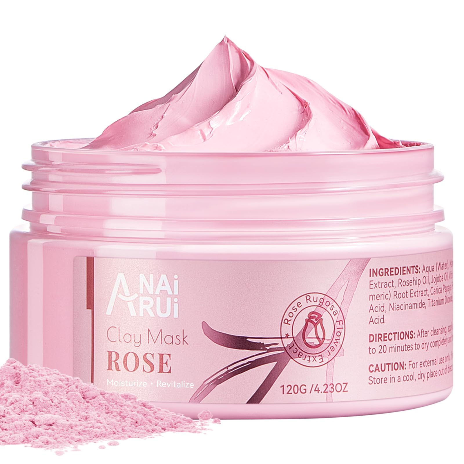 Foto 2 pulgar | Mascarilla Facial Anai Rui Rose Con Arcilla Rosa Caolín 125 Ml Con Niacinamida - Venta Internacional.