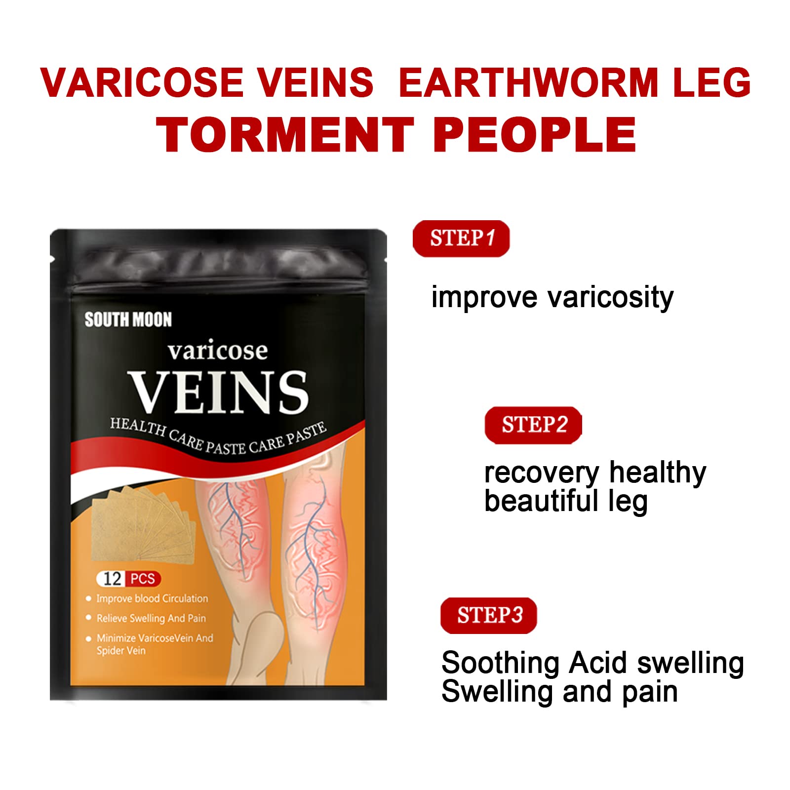 Foto 5 pulgar | Tratamiento con Parches Para Venas Varicosas Veinhealth  - Venta Internacional
