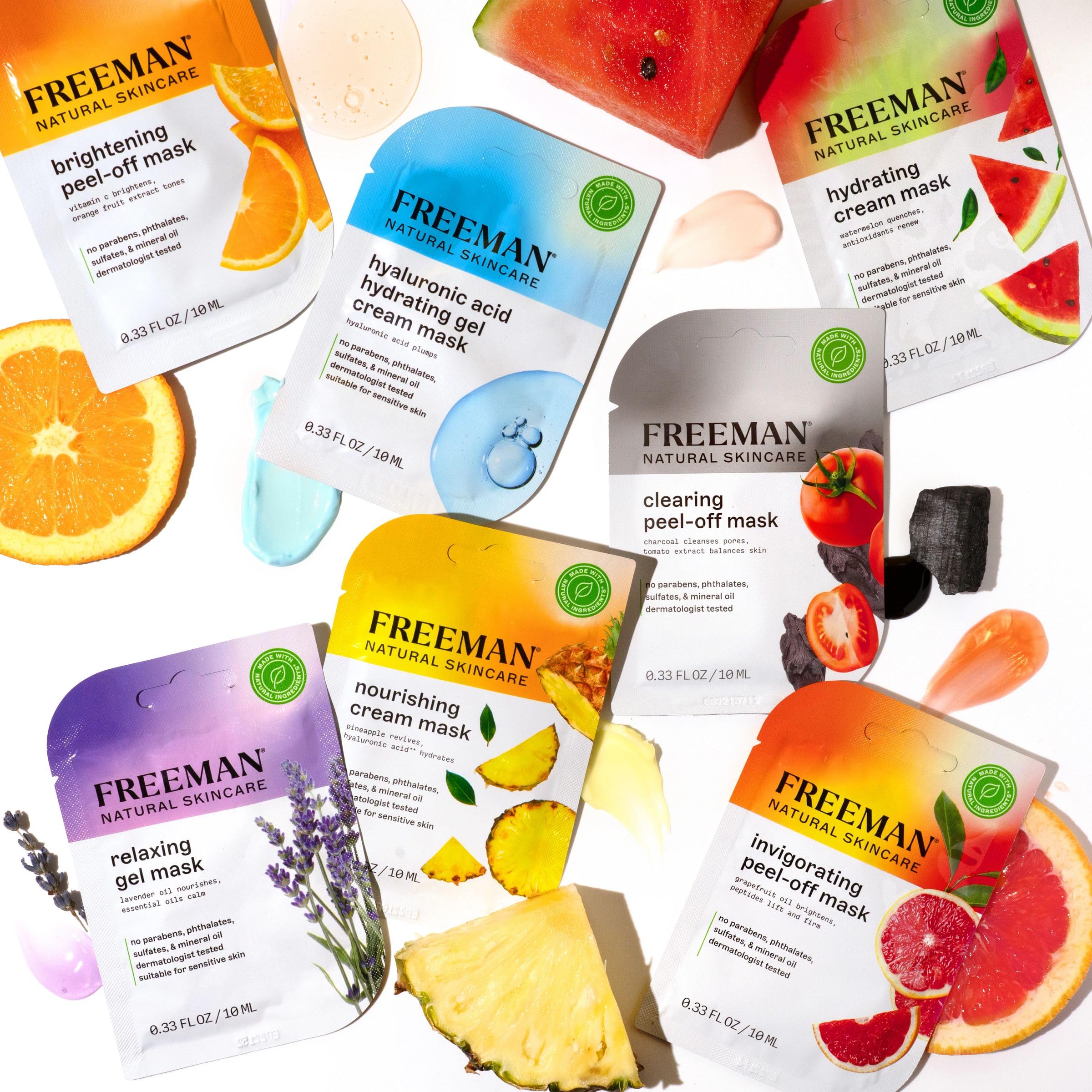 Foto 5 pulgar | Mascarilla Facial Freeman Naturals Variety Bundle, 12 Unidades, Tamaño Viaje - Venta Internacional.