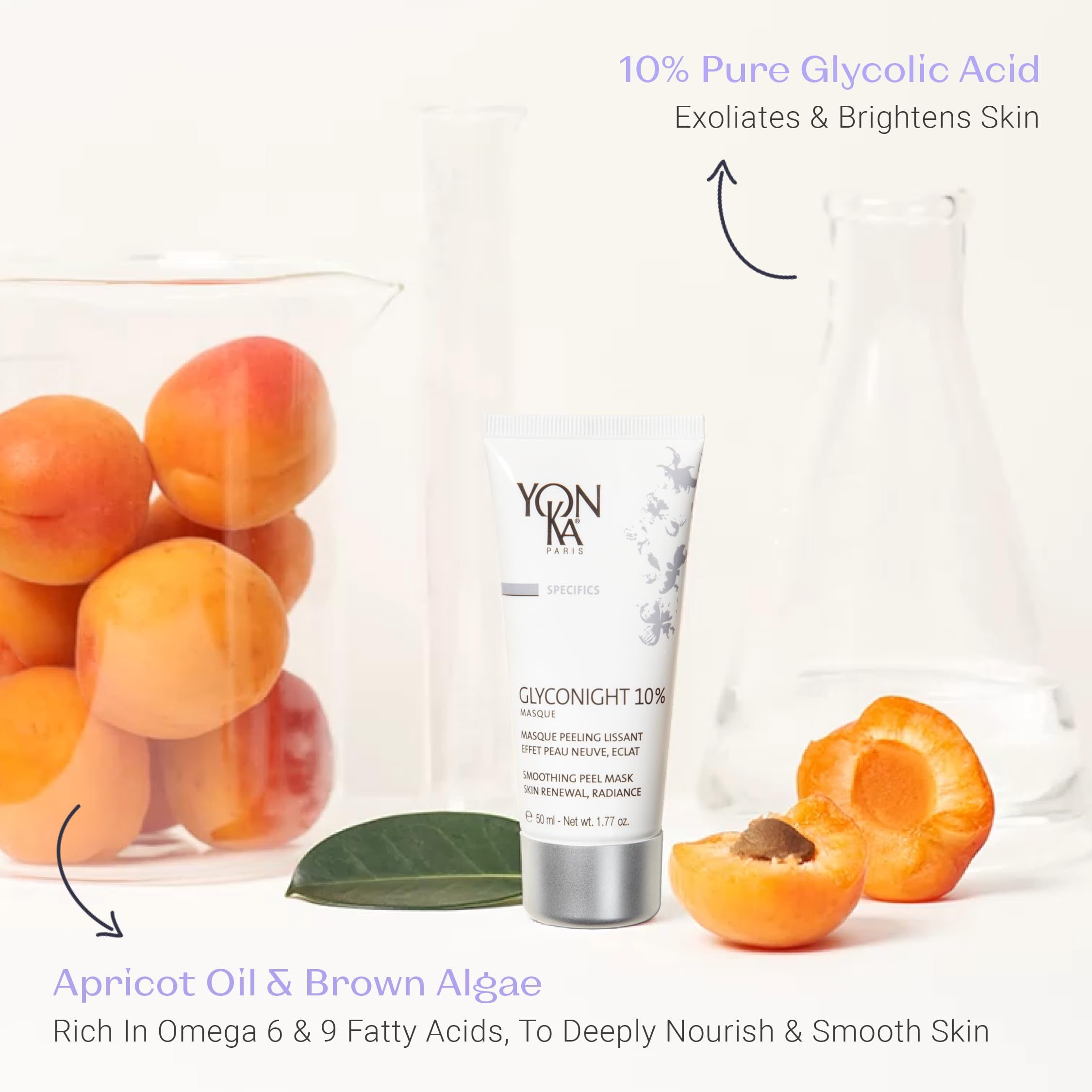 Foto 3 pulgar | Mascarilla Facial Yon-ka Glyconight 10% Peel Masque 15 Ml Antienvejecimiento - Venta Internacional.
