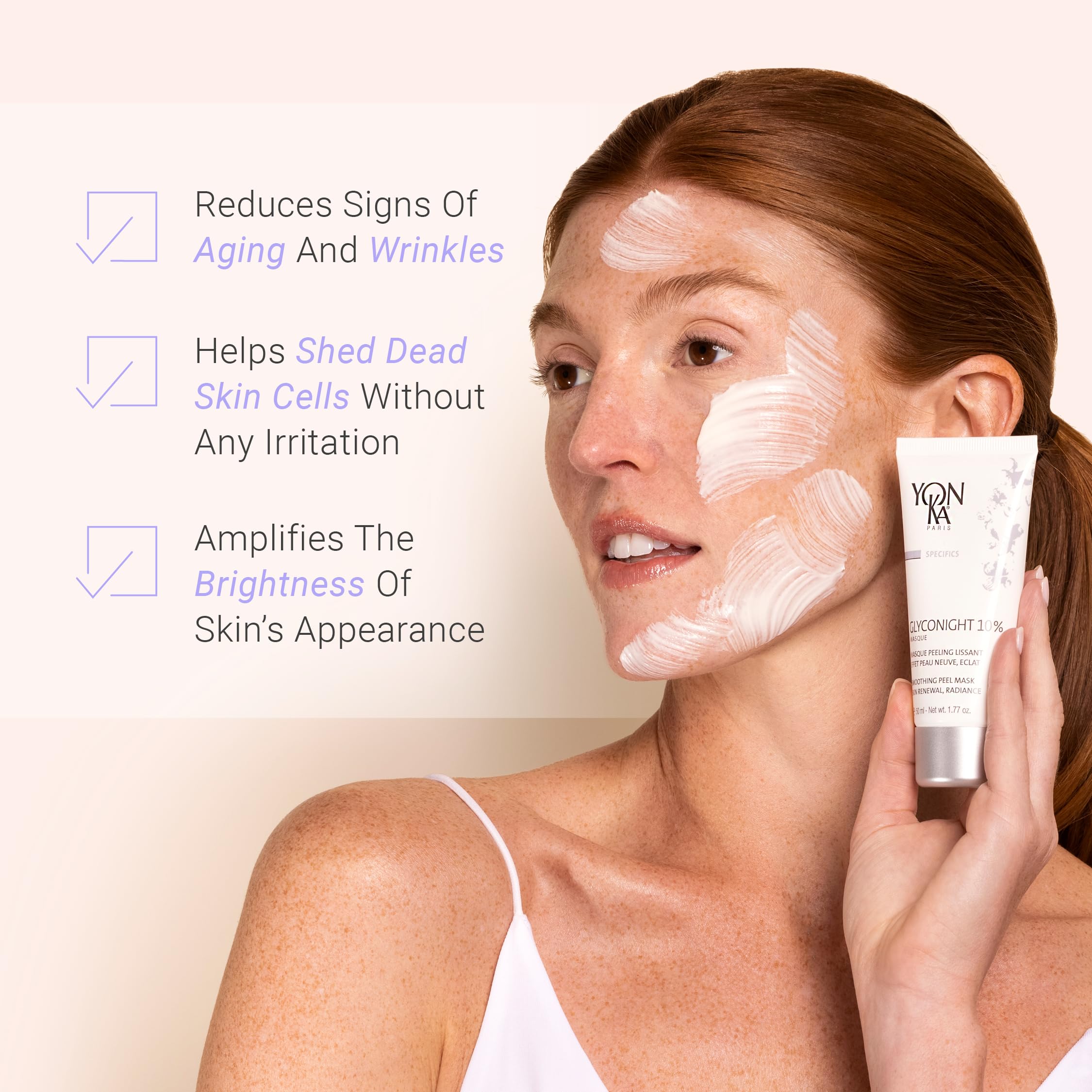 Foto 4 pulgar | Mascarilla Facial Yon-ka Glyconight 10% Peel Masque 15 Ml Antienvejecimiento - Venta Internacional.