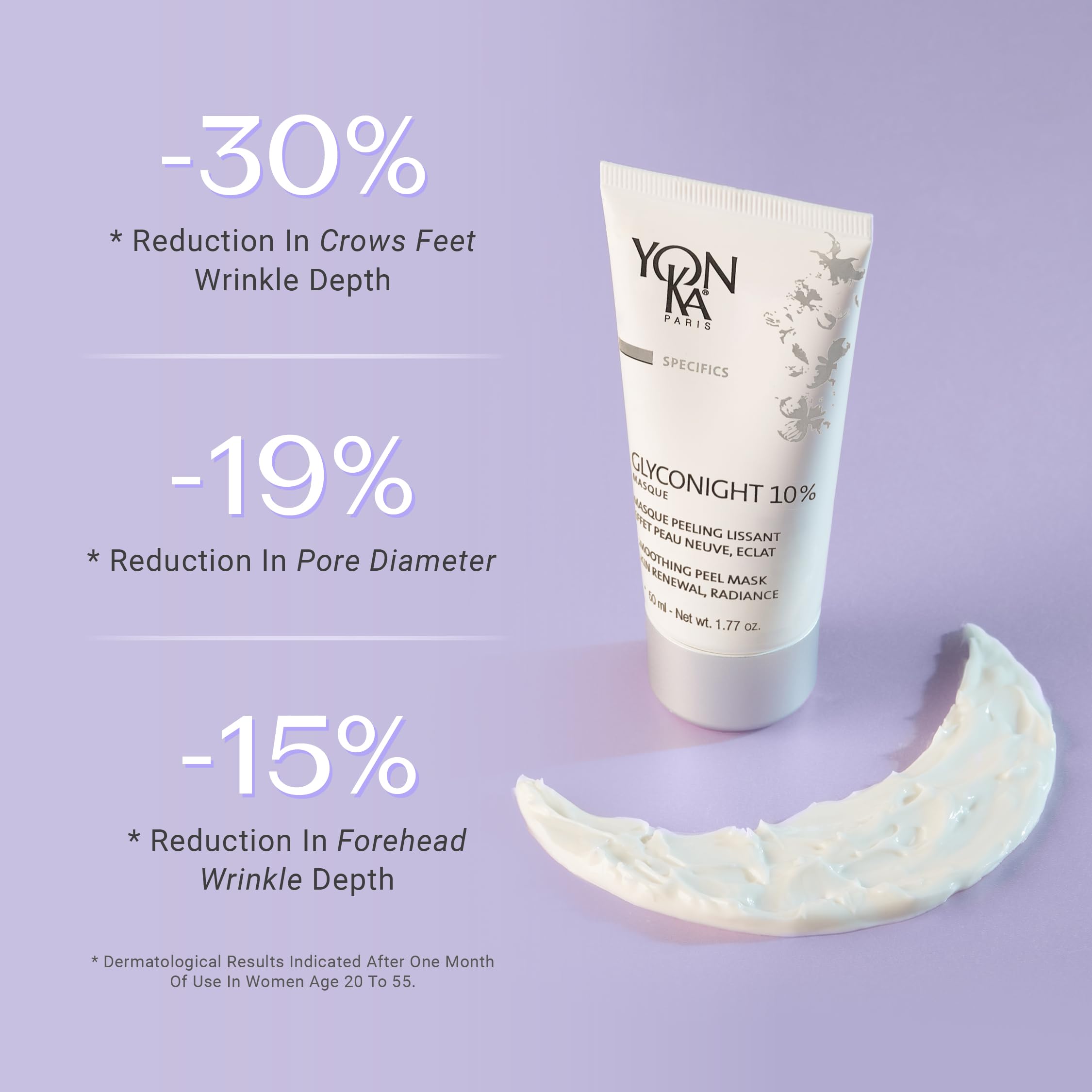 Foto 5 pulgar | Mascarilla Facial Yon-ka Glyconight 10% Peel Masque 15 Ml Antienvejecimiento - Venta Internacional.
