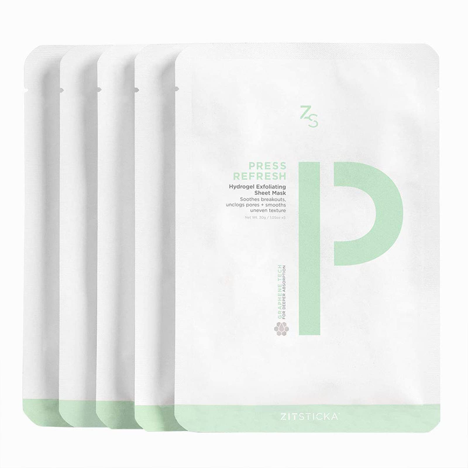 Foto 3 pulgar | Mascarilla En Láminas Zitsticka Press Fresh Exfoliante E Hidratante - Venta Internacional.