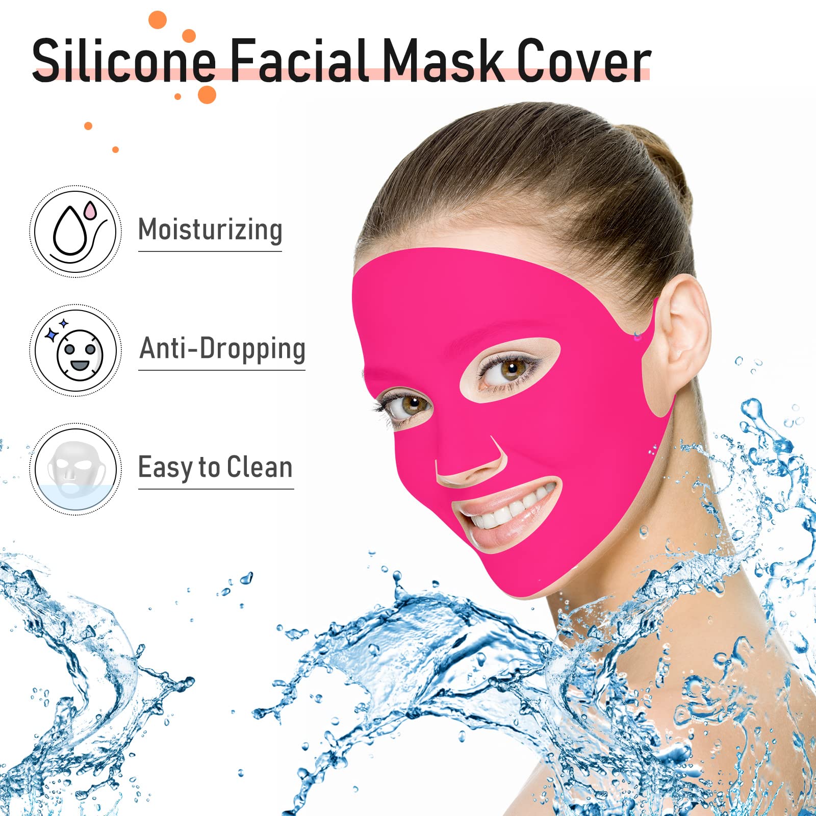 Foto 4 | Juego De Almohadillas De Silicona Maitys, 32 Piezas, Para Rostro, Pecho Y Cuello, Reutilizables - Venta Internacional.