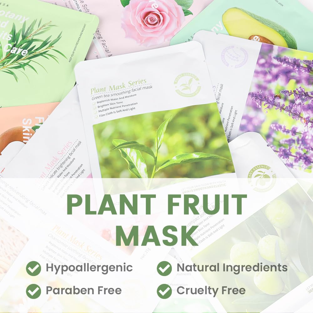 Foto 6 pulgar | Paquete De 12 Mascarillas Faciales Para El Cuidado De La Piel Kaely Para Niños Y Mujeres - Venta Internacional.