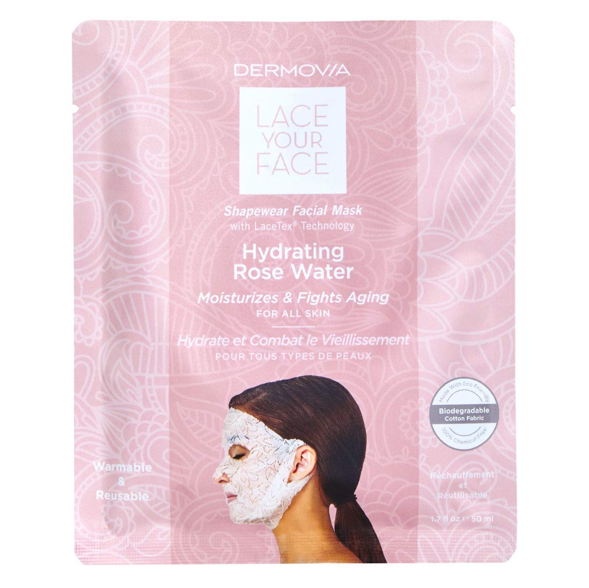 Foto 5 pulgar | Mascarilla Facial Dermovia Lace Your Face, Reutilizable, Paquete De 4 - Venta Internacional.
