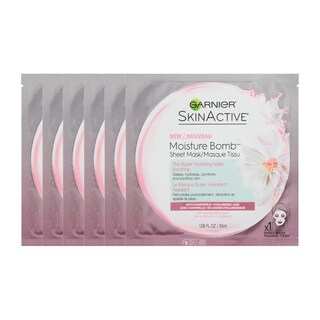 Foto 1 | Mascarilla Garnier Skinactive Moisture Bomb Soothing X6 - Venta Internacional.