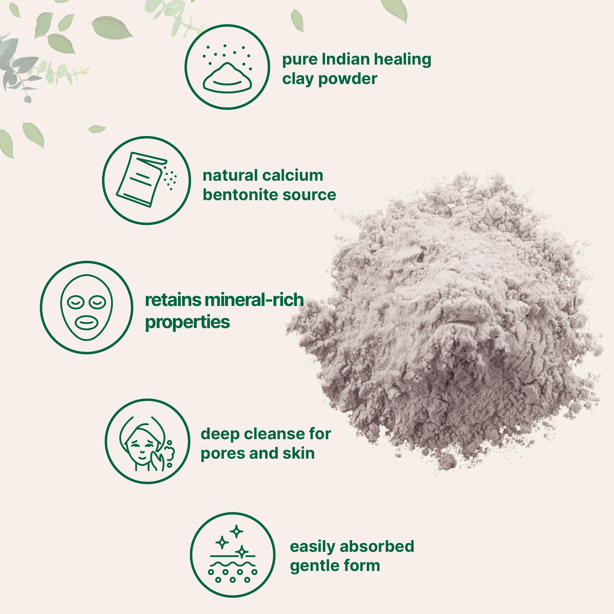 Foto 3 | Microingredientes De Arcilla En Polvo Indian Healing, 1 Kg - Venta Internacional.