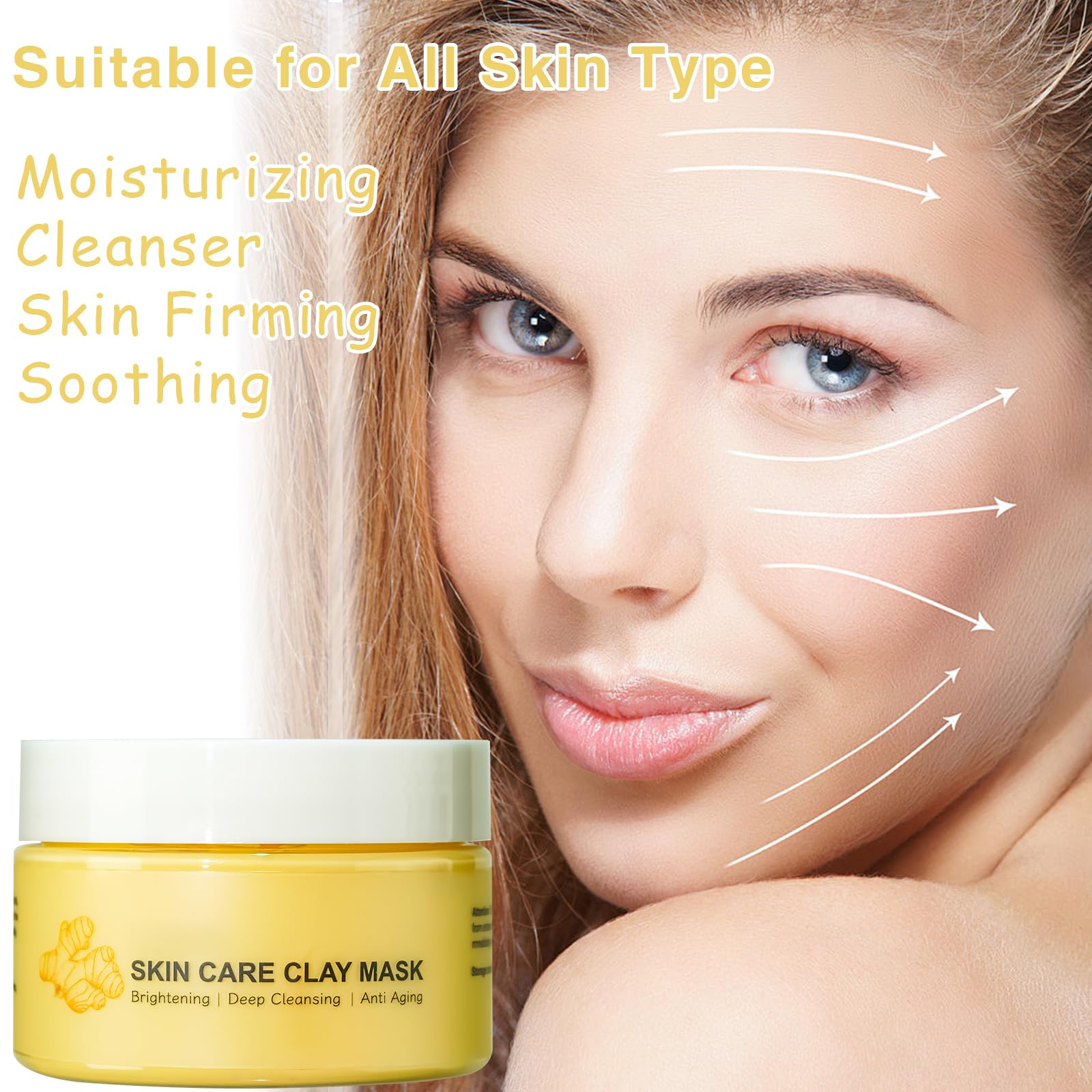 Foto 5 | Kit De Cuidado De La Piel Mr.a, Máscara Facial De Arcilla Y Aceite De Cúrcuma - Venta Internacional.