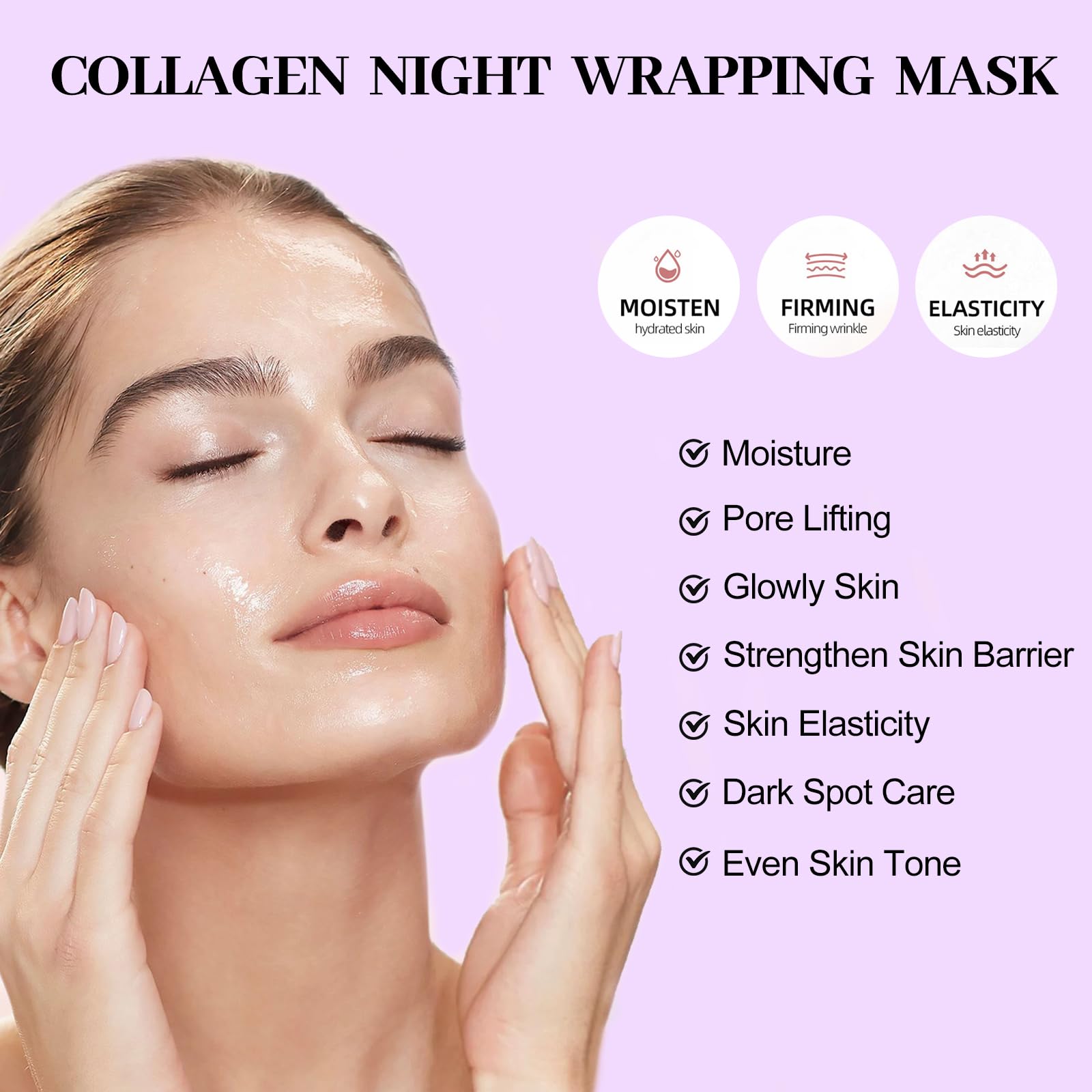 Foto 5 pulgar | Mascarilla Facial Erinde Collagen Overnight Wrapping Off - Venta Internacional.